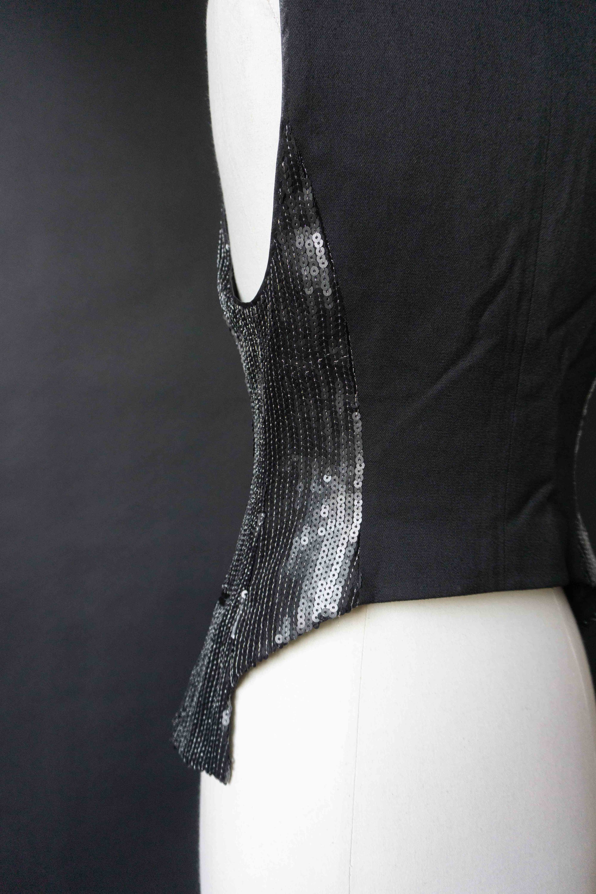 Vintage Paillettenweste Creare, XS–S theplaincircle vintage