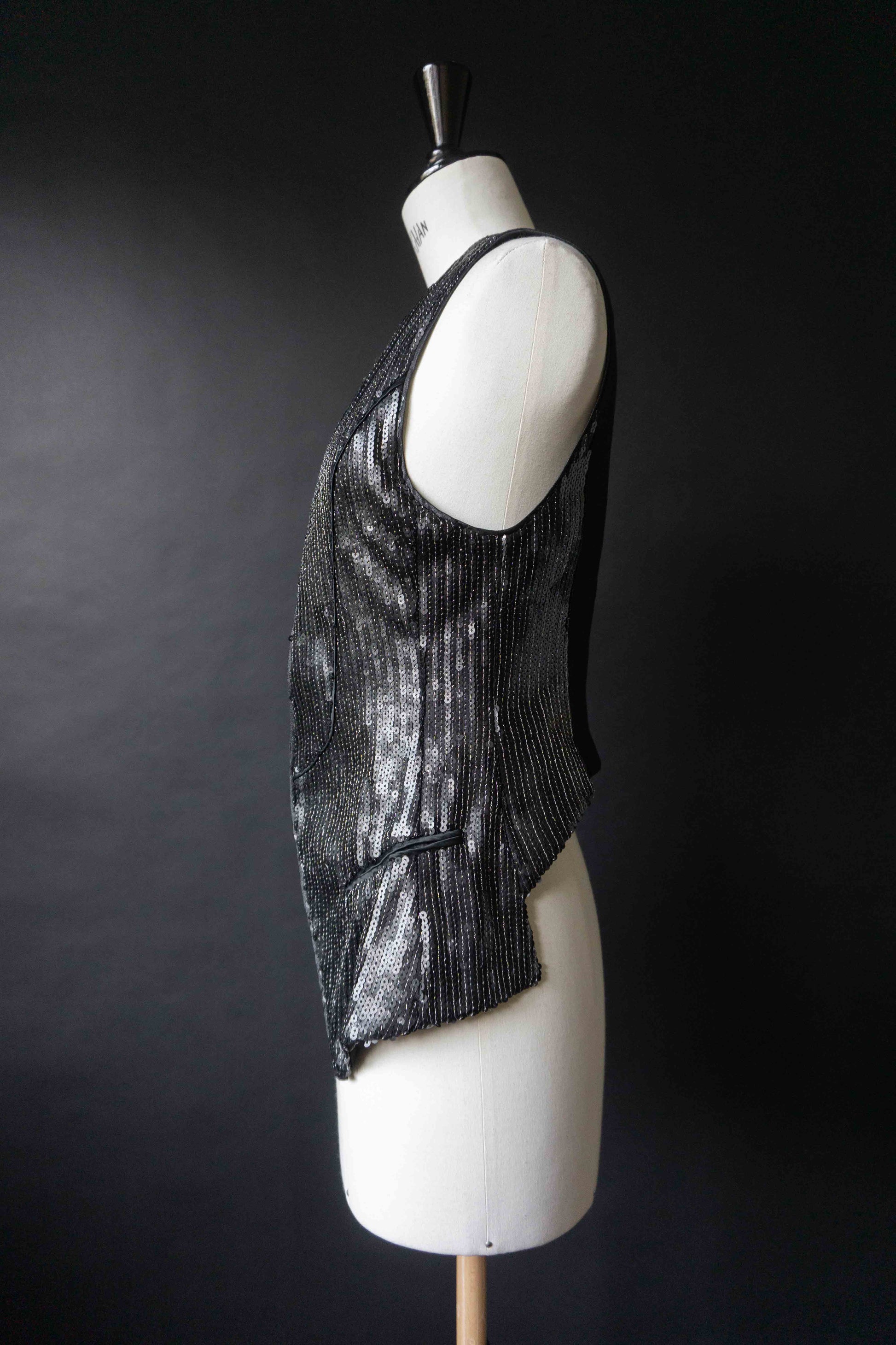 Vintage Paillettenweste Creare, XS–S theplaincircle vintage