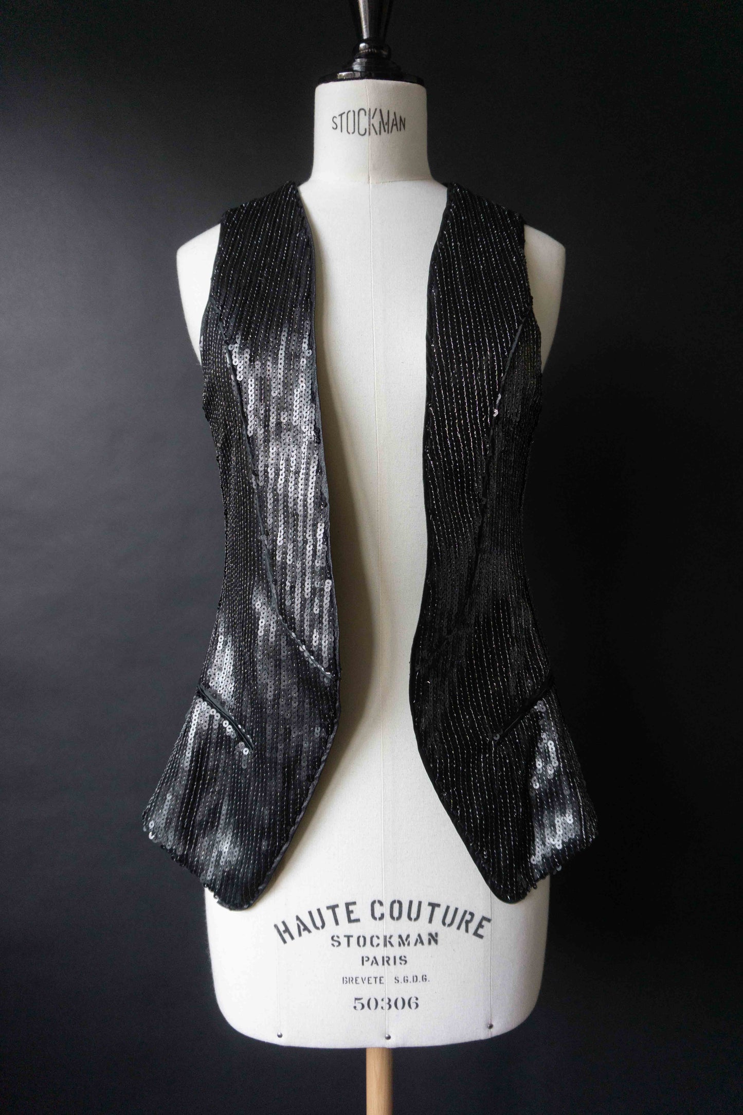 Vintage Paillettenweste Creare, XS–S theplaincircle vintage