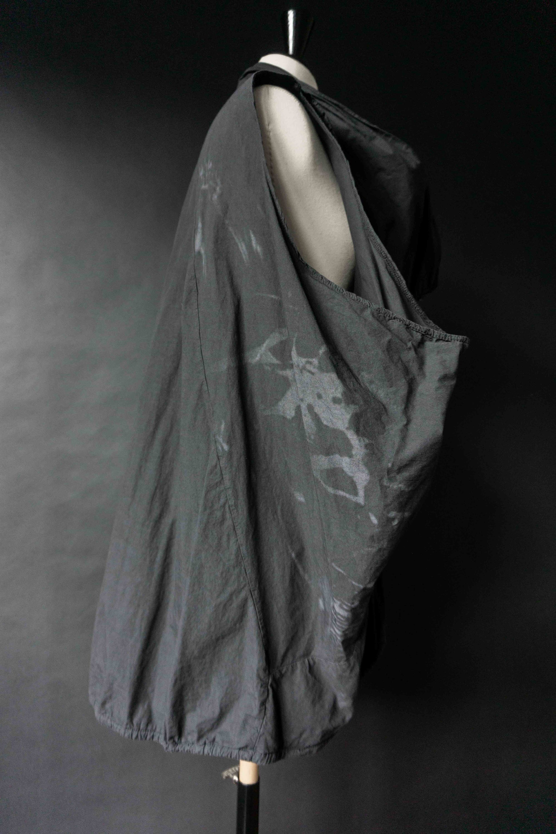 LUUKAA Avantgarde Layering-Weste aus Baumwolle in Schwarz, M–XXL theplaincircle vintage