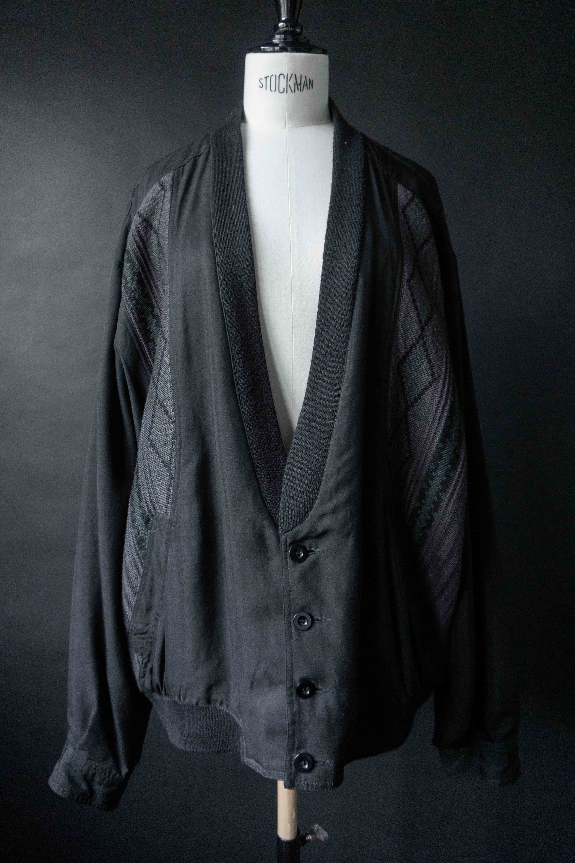 Vintage Blousonjacke 80s, Seide, M–XL theplaincircle vintage