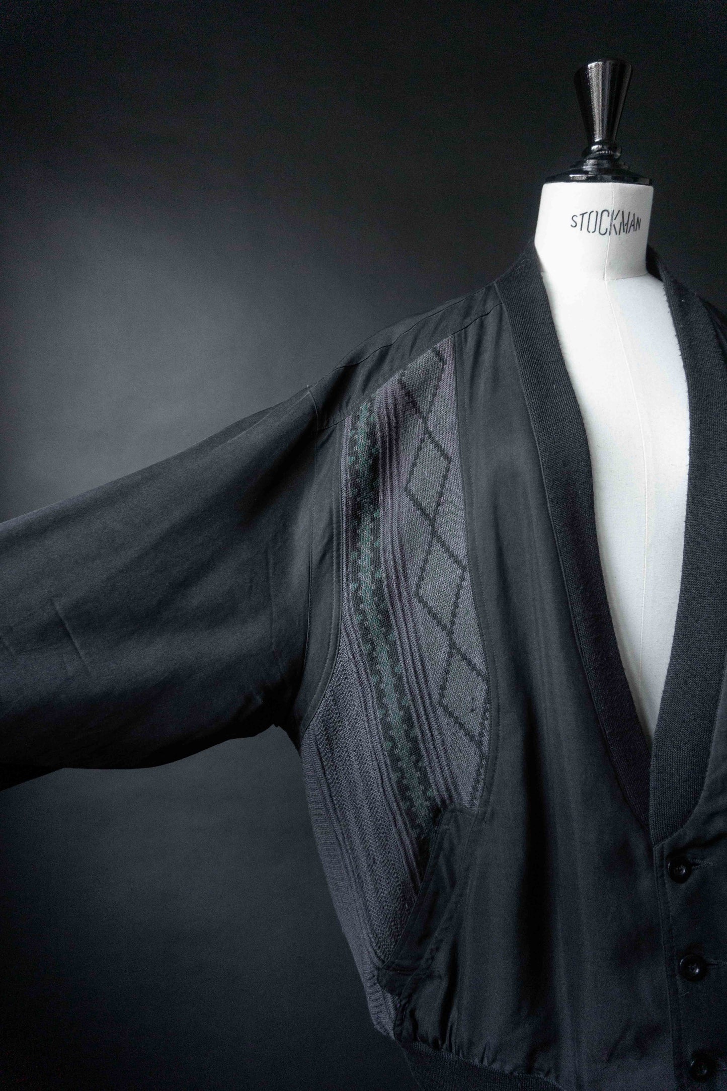 Vintage Blousonjacke 80s, Seide, M–XL theplaincircle vintage