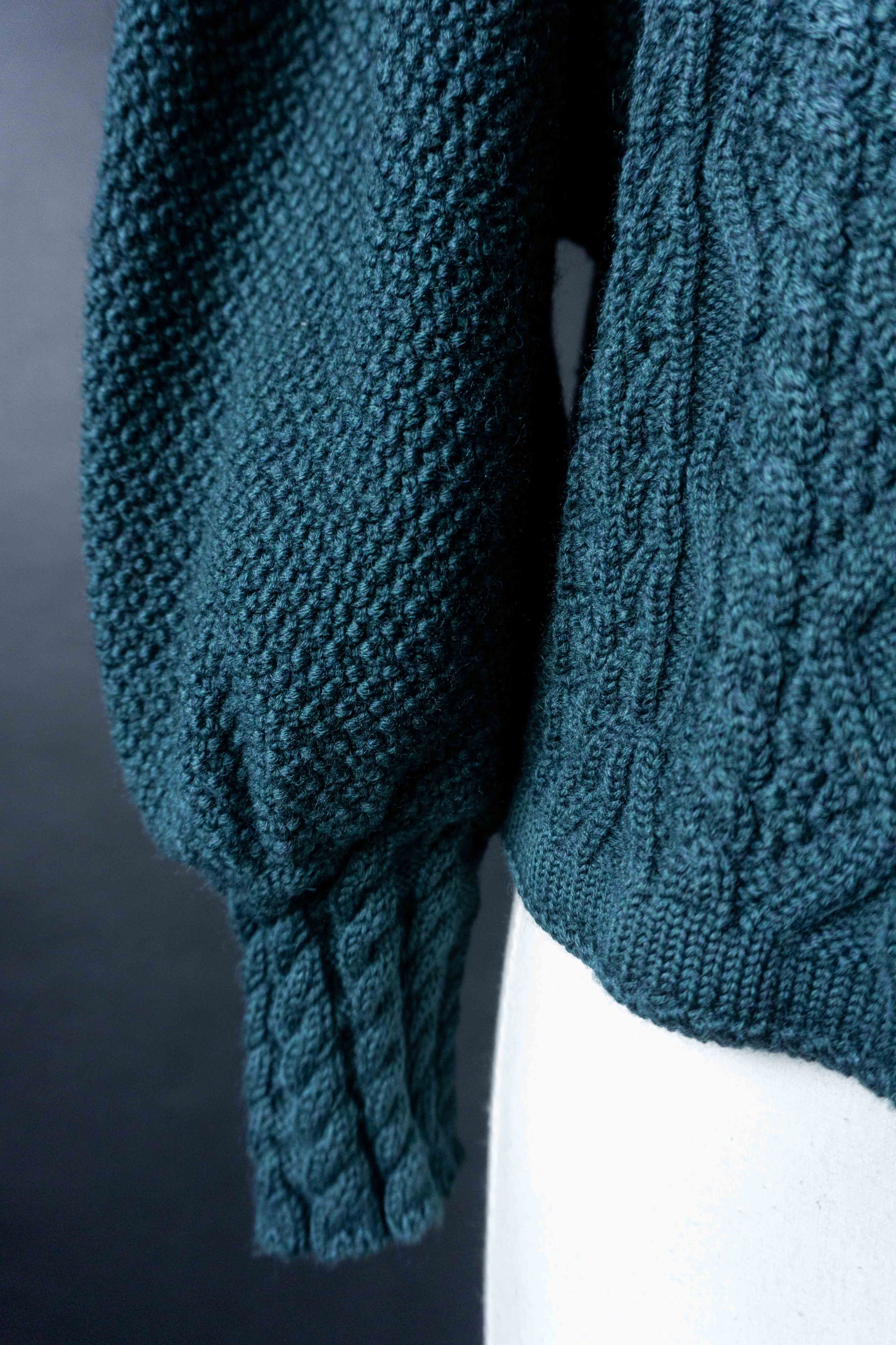 Vintage Dark Folklore Cardigan Petrol, S–M theplaincircle vintage