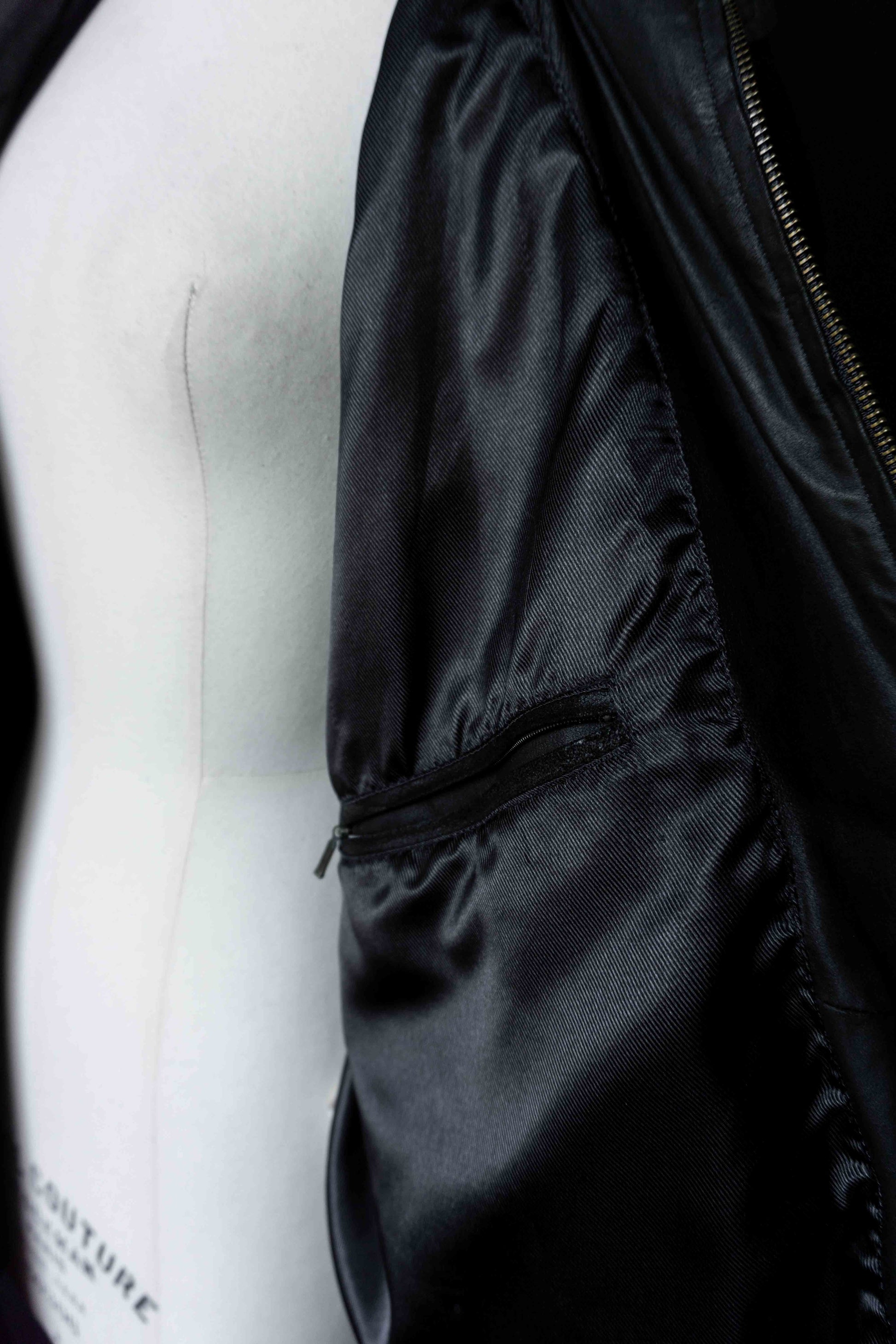 Vintage Lederjacke Schwarz Oversize – Soft Leather Blouson 90s, M–XL theplaincircle vintage
