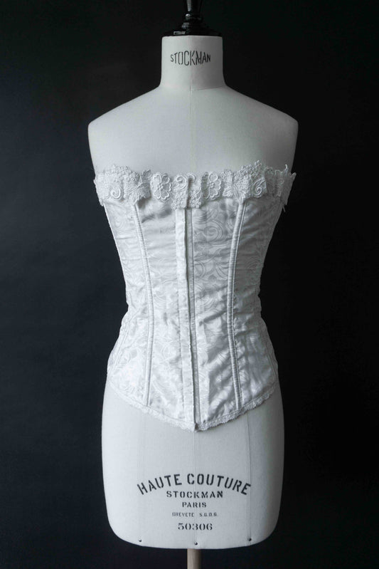 Vintage Corsage weiß, Frederick´s of Hollywood, S–M theplaincircle vintage