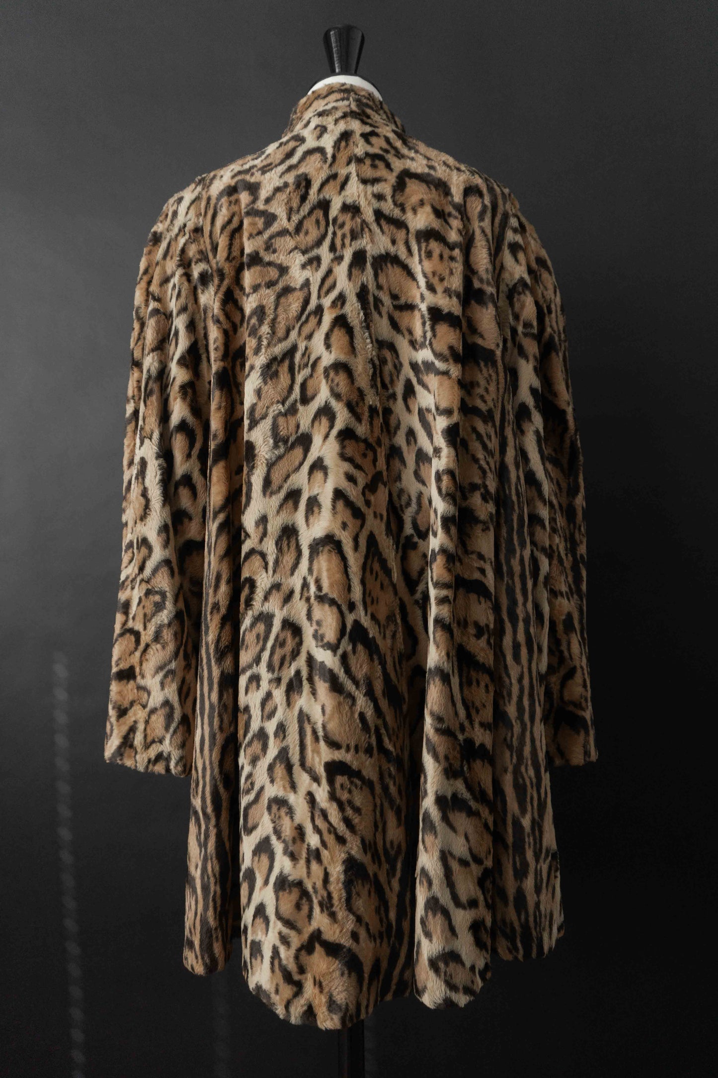 Vintage Faux Fur Mantel Leopard – Statement Coat 80s/90s, S–M theplaincircle vintage