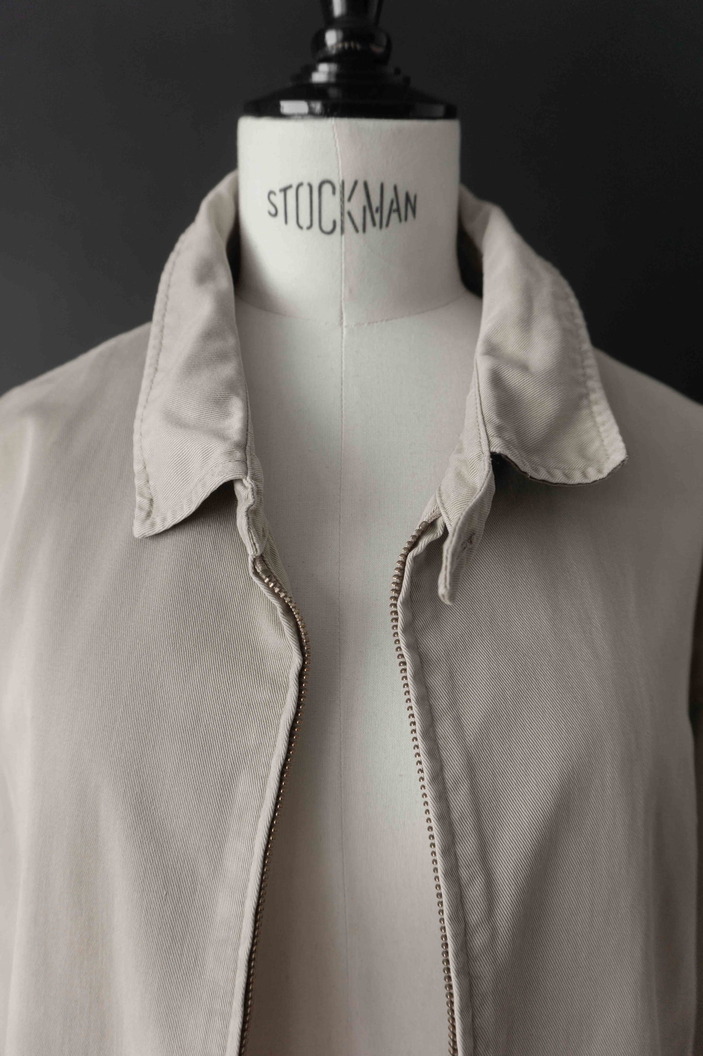 90s Ralph Lauren Blouson Jacke, Beige, XL theplaincircle vintage