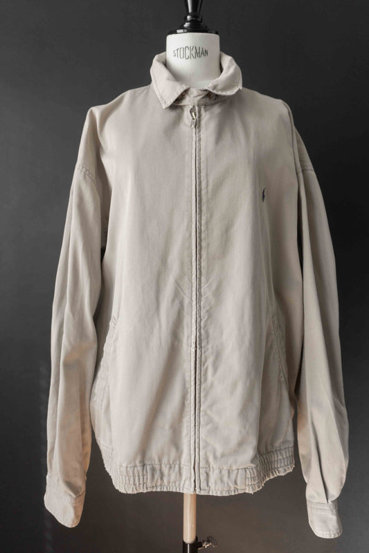 90s Ralph Lauren Blouson Jacke, Beige, XL theplaincircle vintage