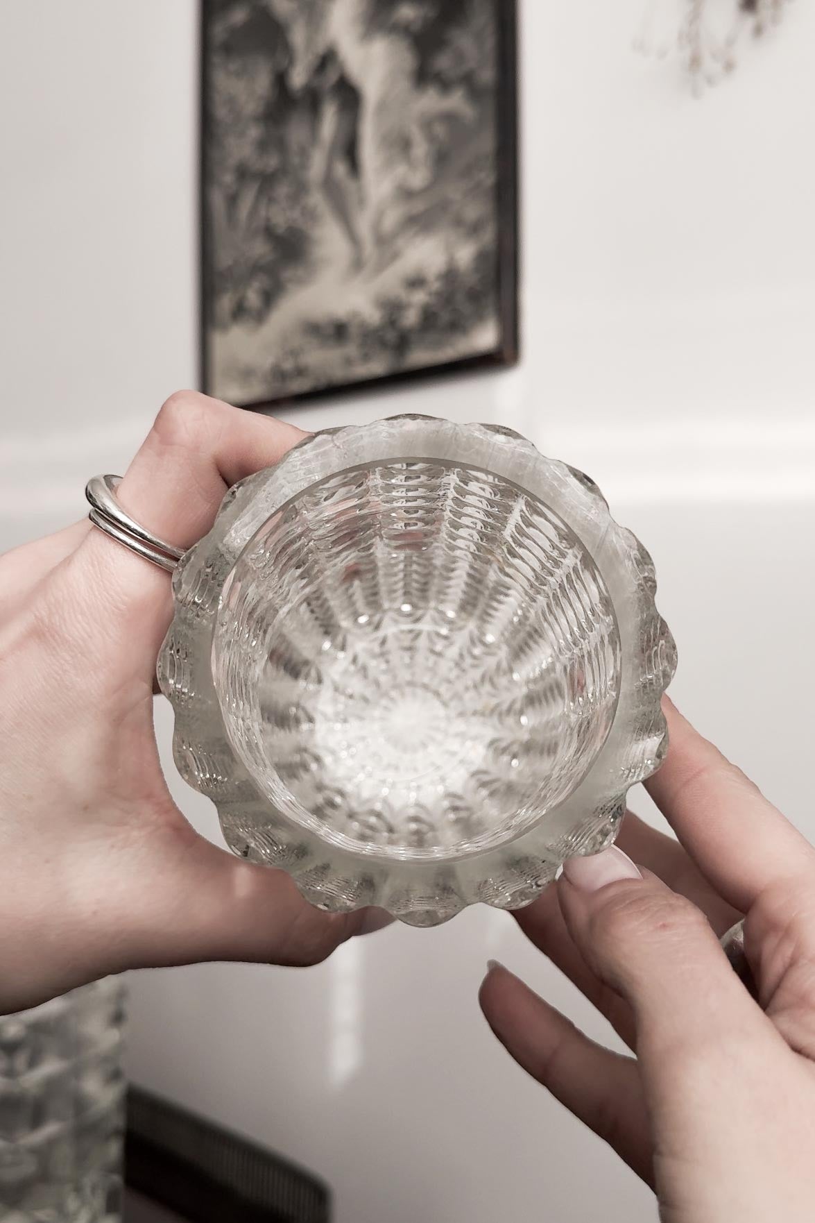 Vintage Glasvasen – Strukturierte Einzelstücke theplaincircle vintage