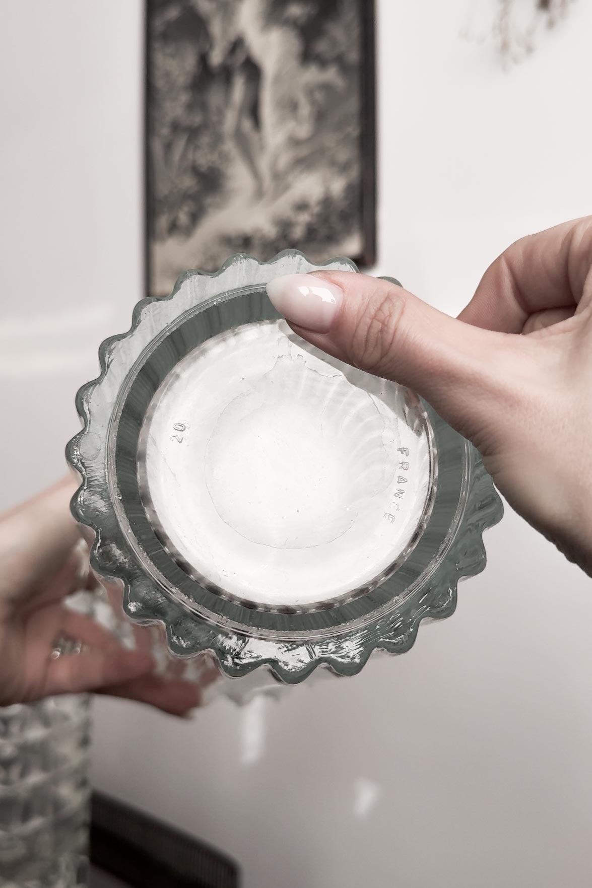 Vintage Glasvasen – Strukturierte Einzelstücke theplaincircle vintage