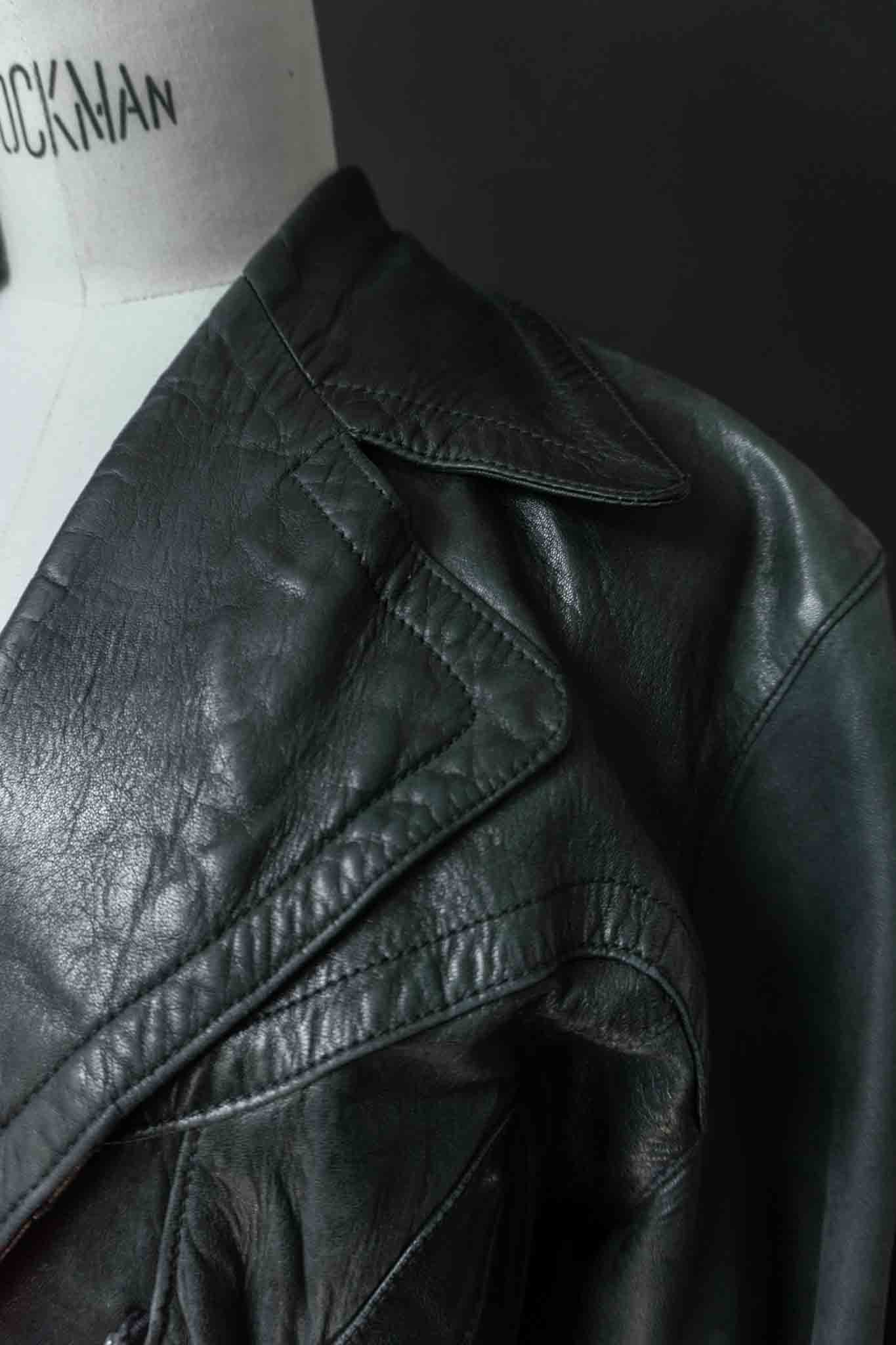 Vinage 80s Lederjacke aus weichem Slouchy-Leder mit Gürtel, S–M theplaincircle vintage