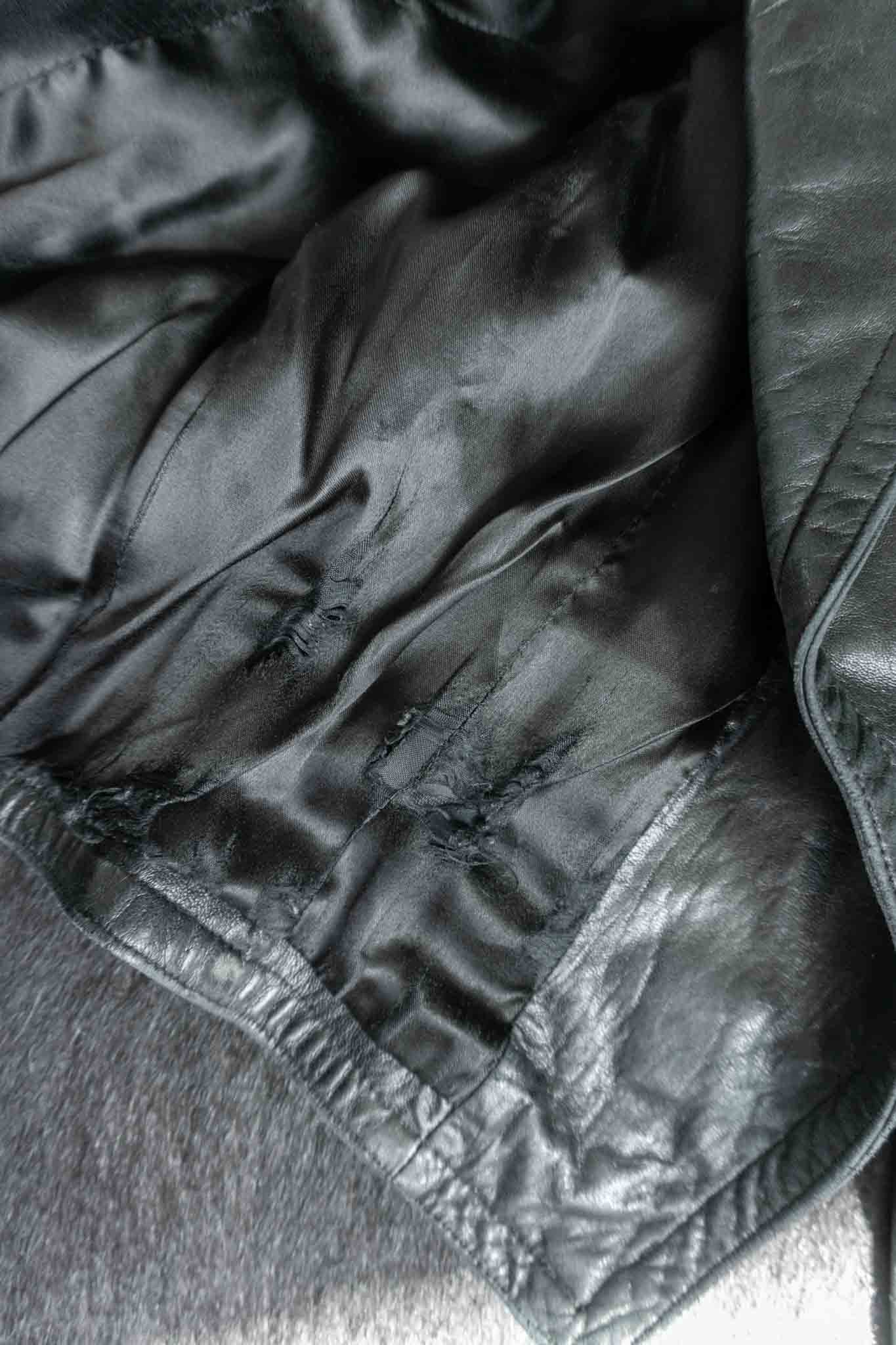 Vinage 80s Lederjacke aus weichem Slouchy-Leder mit Gürtel, S–M theplaincircle vintage