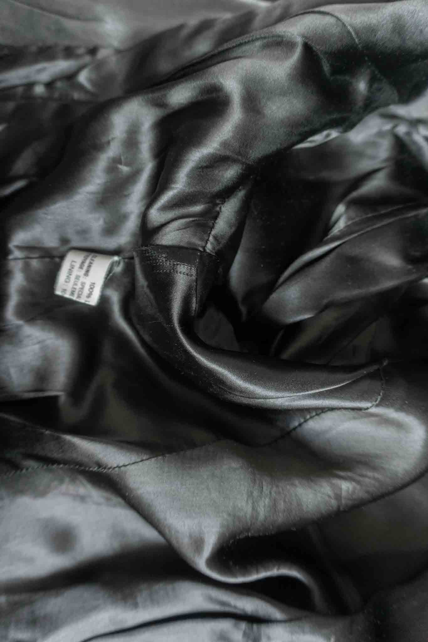 Vinage 80s Lederjacke aus weichem Slouchy-Leder mit Gürtel, S–M theplaincircle vintage