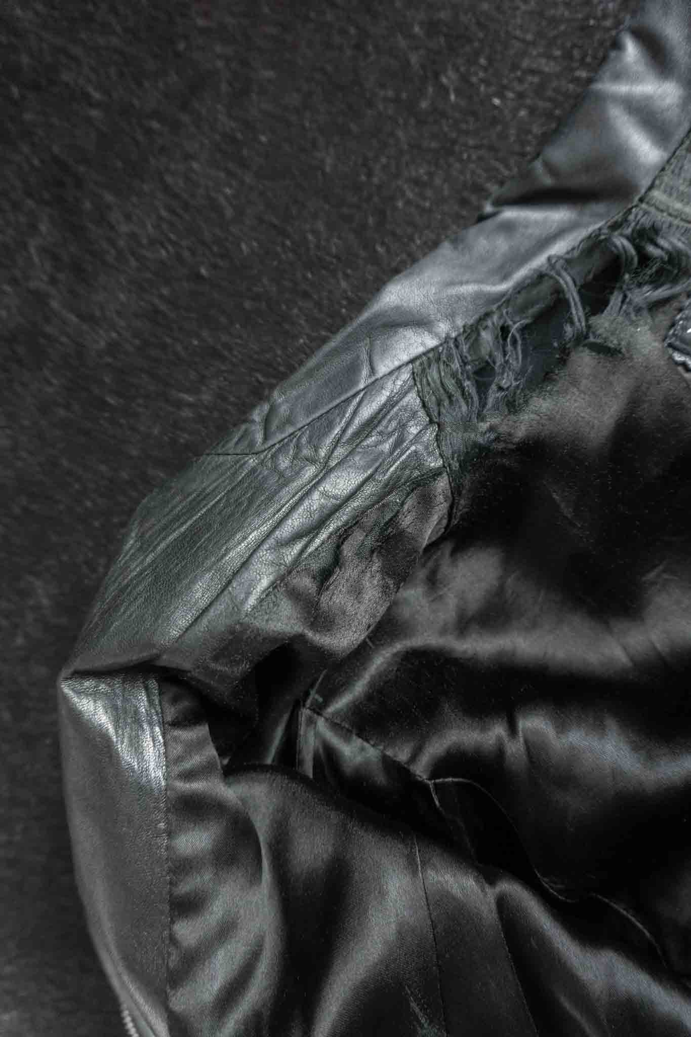 Vinage 80s Lederjacke aus weichem Slouchy-Leder mit Gürtel, S–M theplaincircle vintage