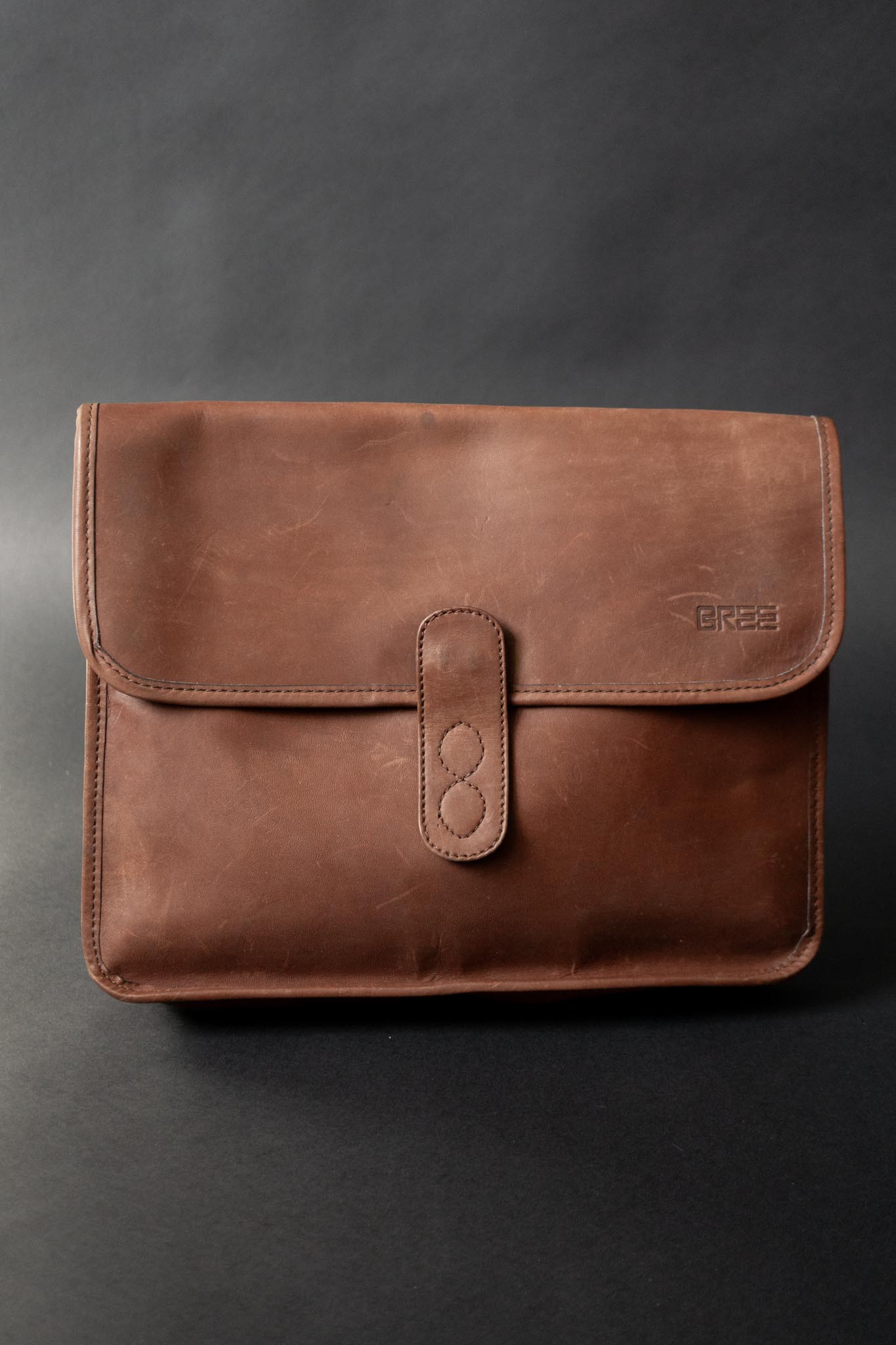 Vintage BREE Ledertasche aus braunem Leder