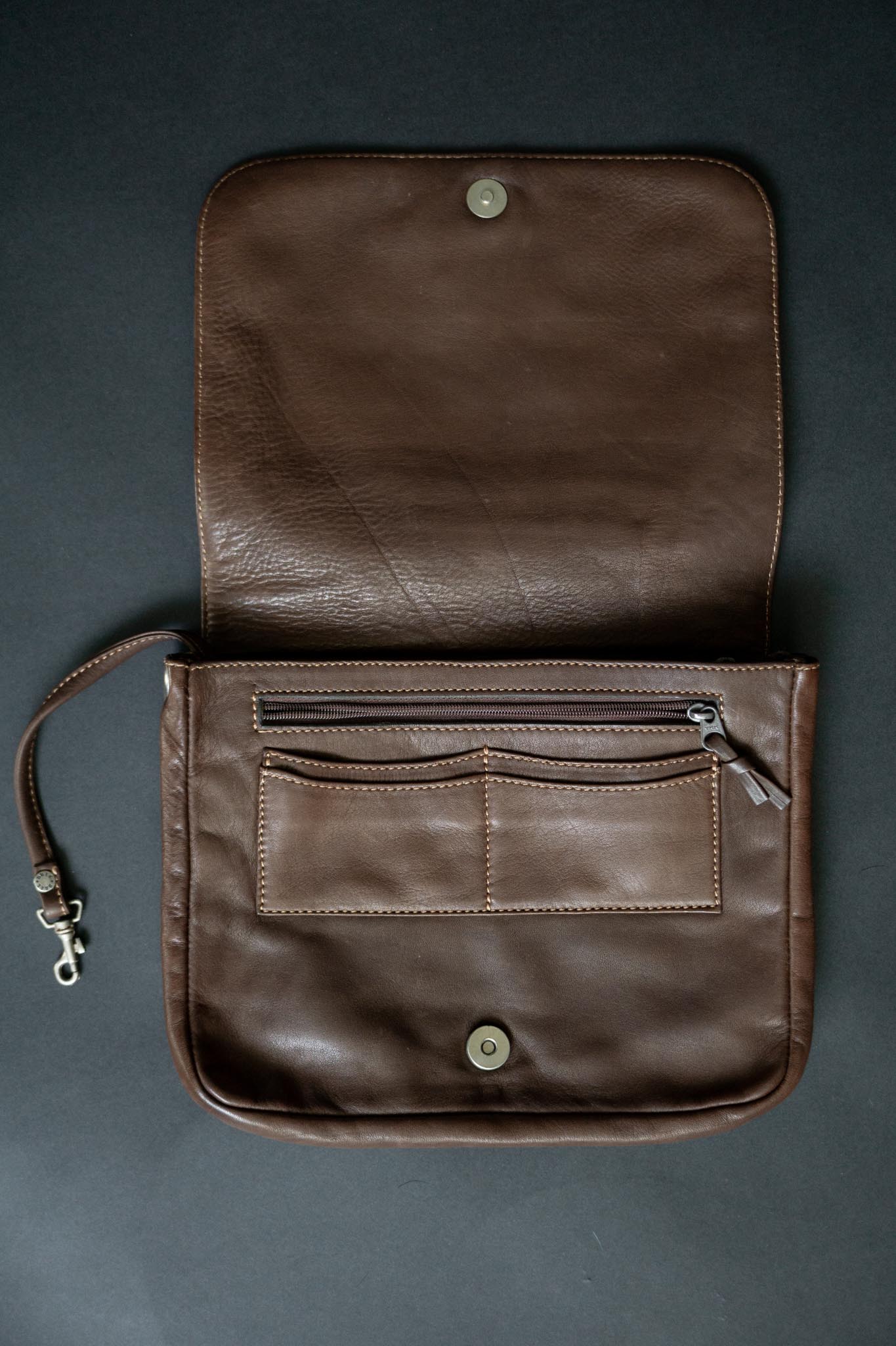 Vintage BREE Ledertasche braunes Echtleder theplaincircle vintage