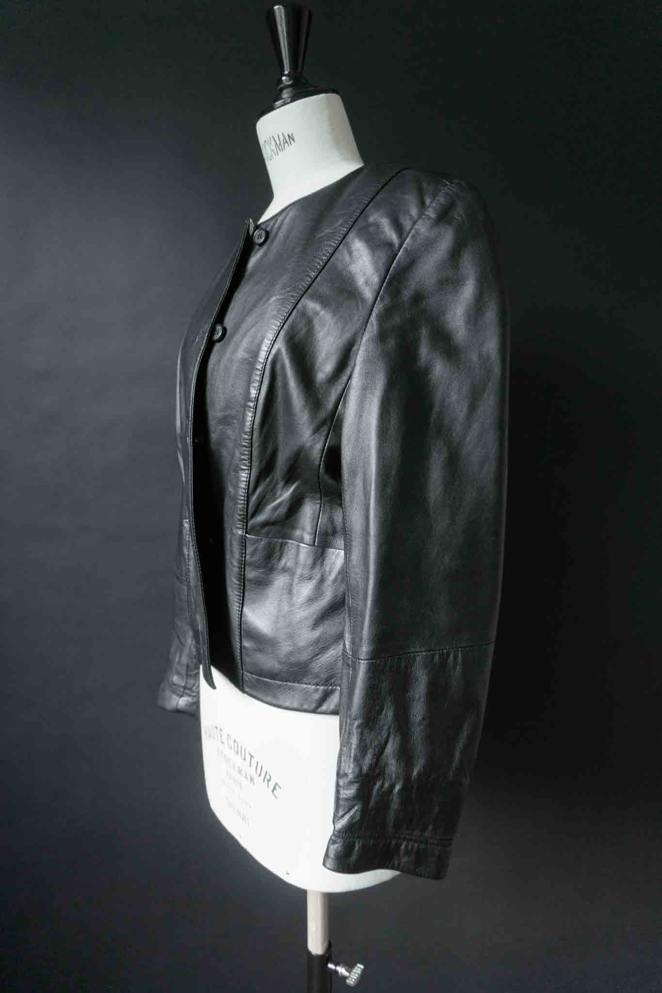 Vintage 90s Lederjacke aus Nappa Leder, S–M theplaincircle vintage