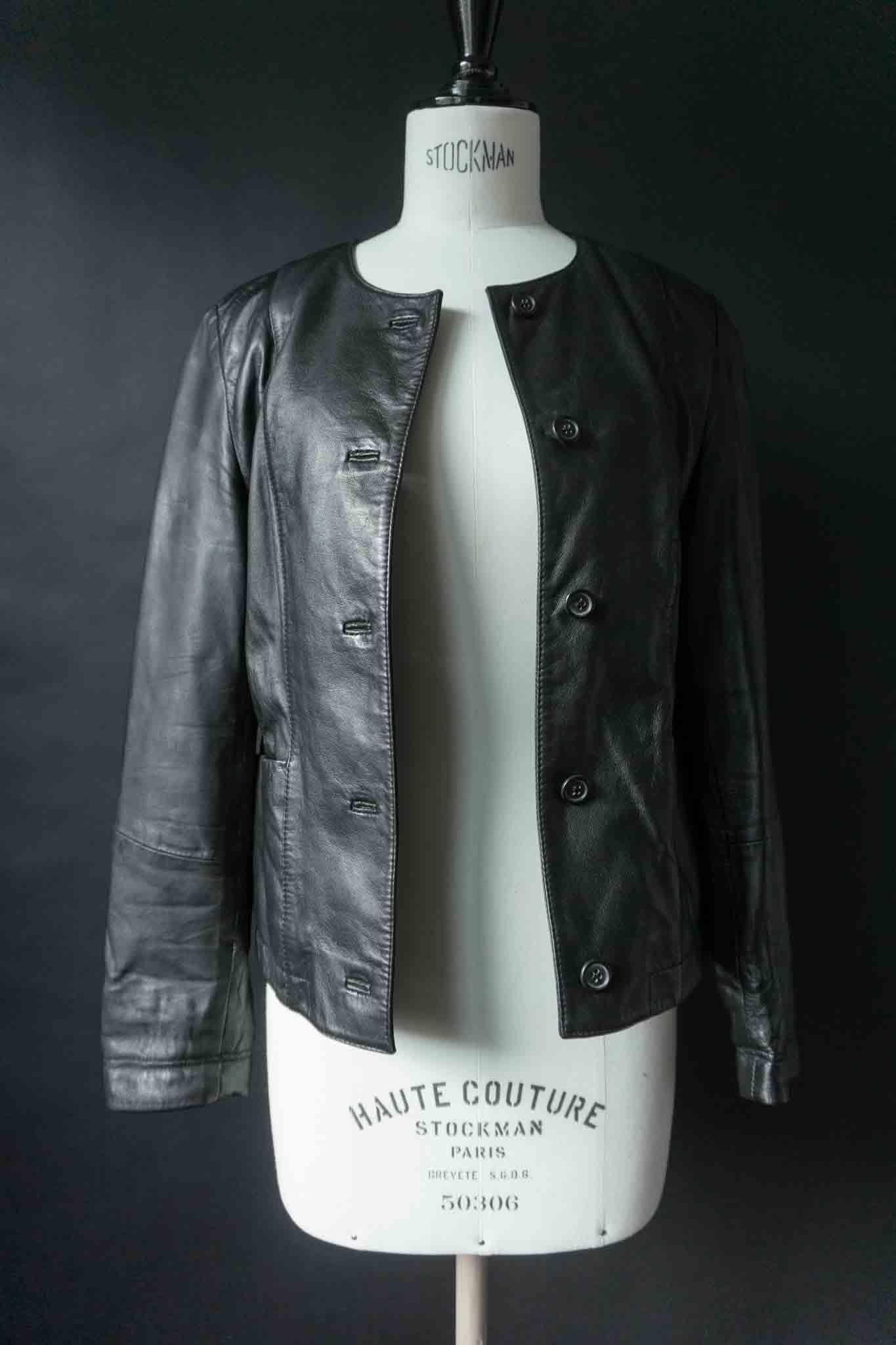 Vintage 90s Lederjacke aus Nappa Leder, S–M theplaincircle vintage