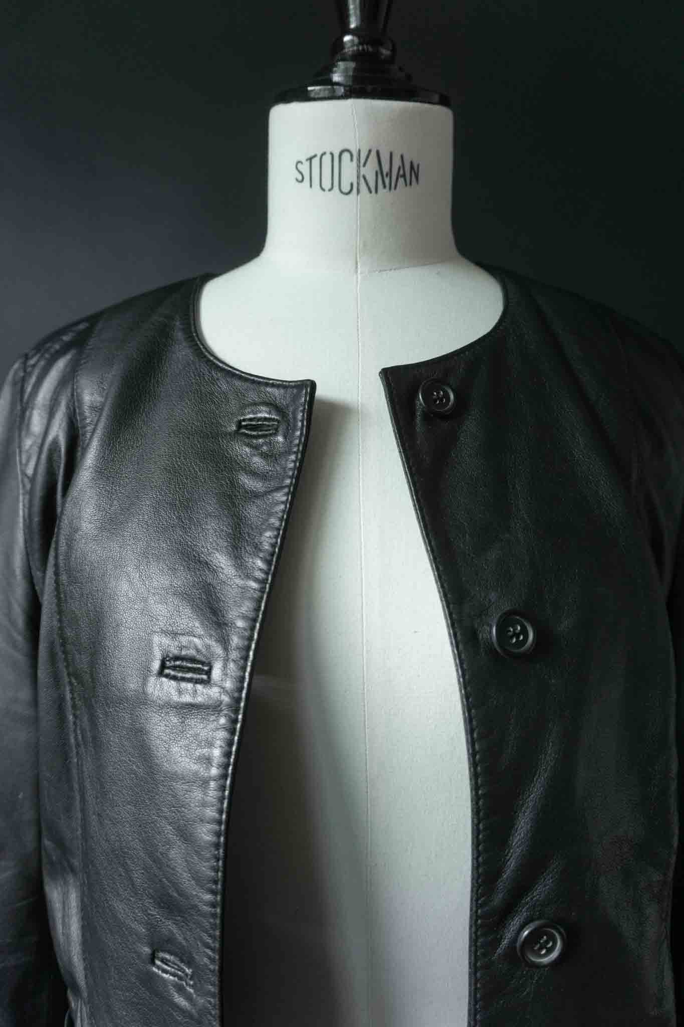 Vintage 90s Lederjacke aus Nappa Leder, S–M theplaincircle vintage