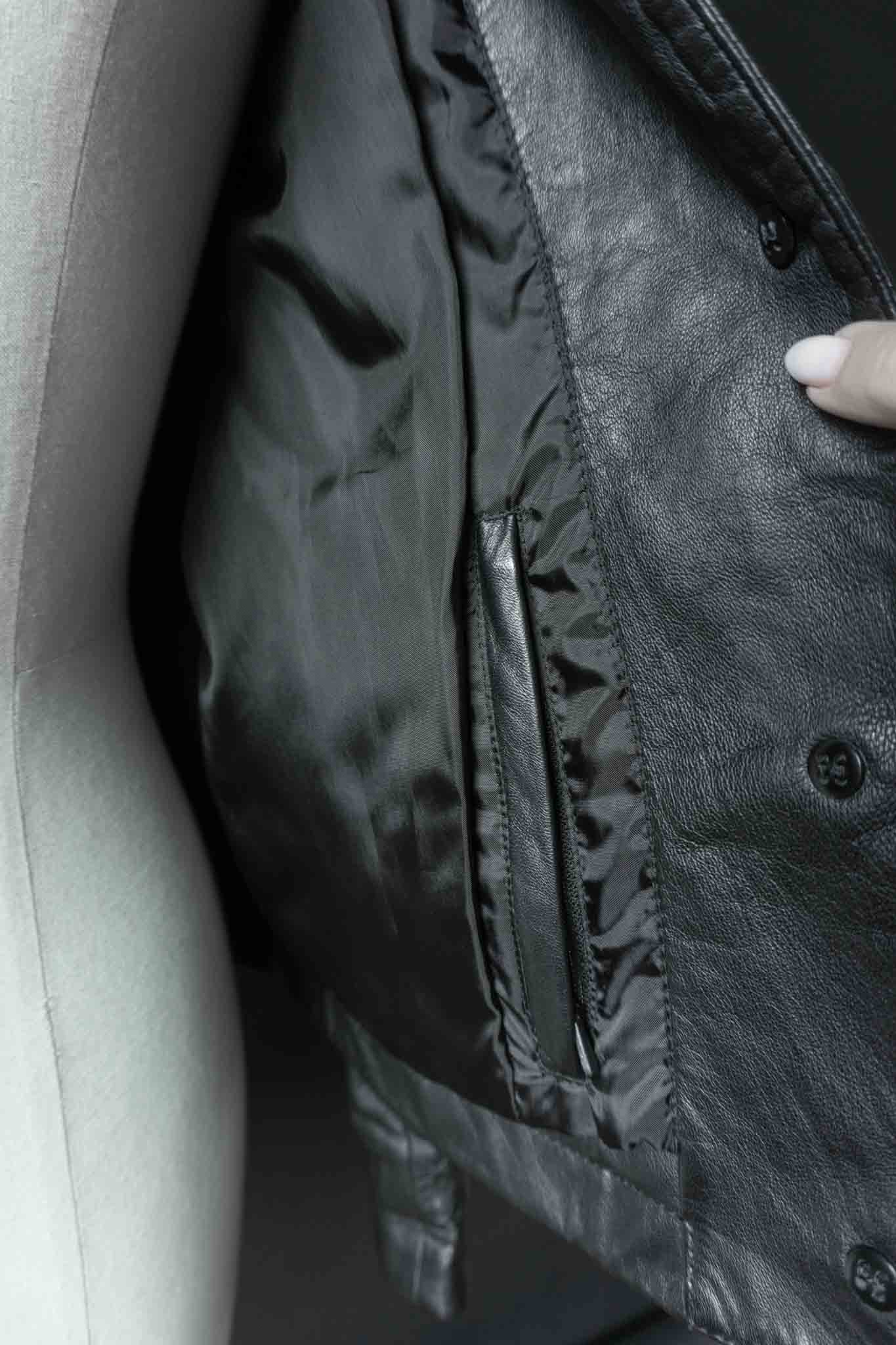 Vintage 90s Lederjacke aus Nappa Leder, S–M theplaincircle vintage
