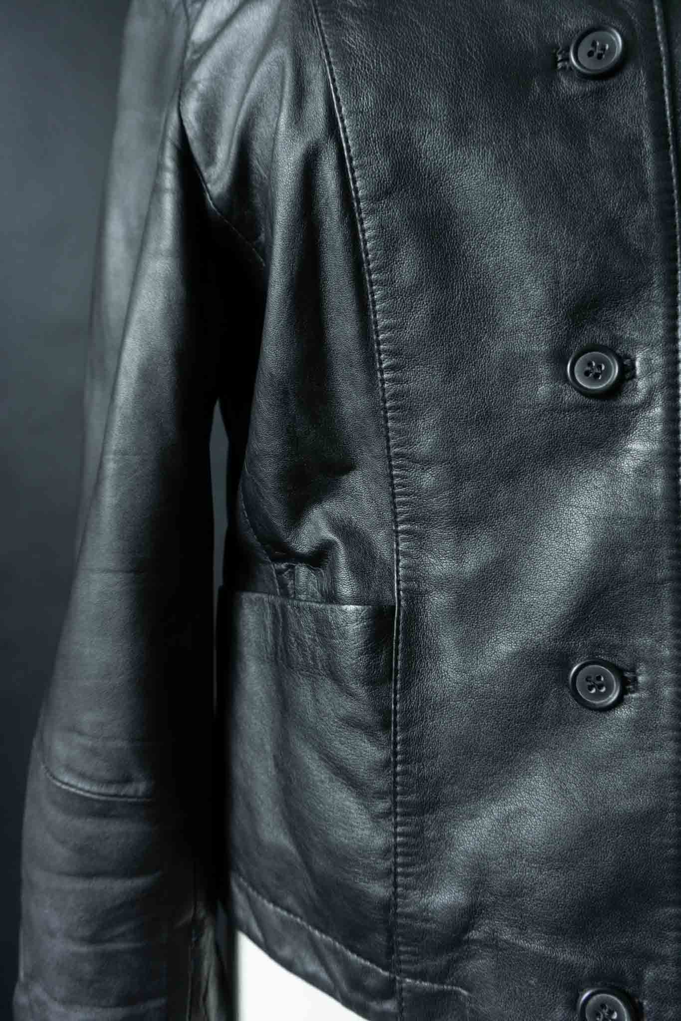 Vintage 90s Lederjacke aus Nappa Leder, S–M theplaincircle vintage