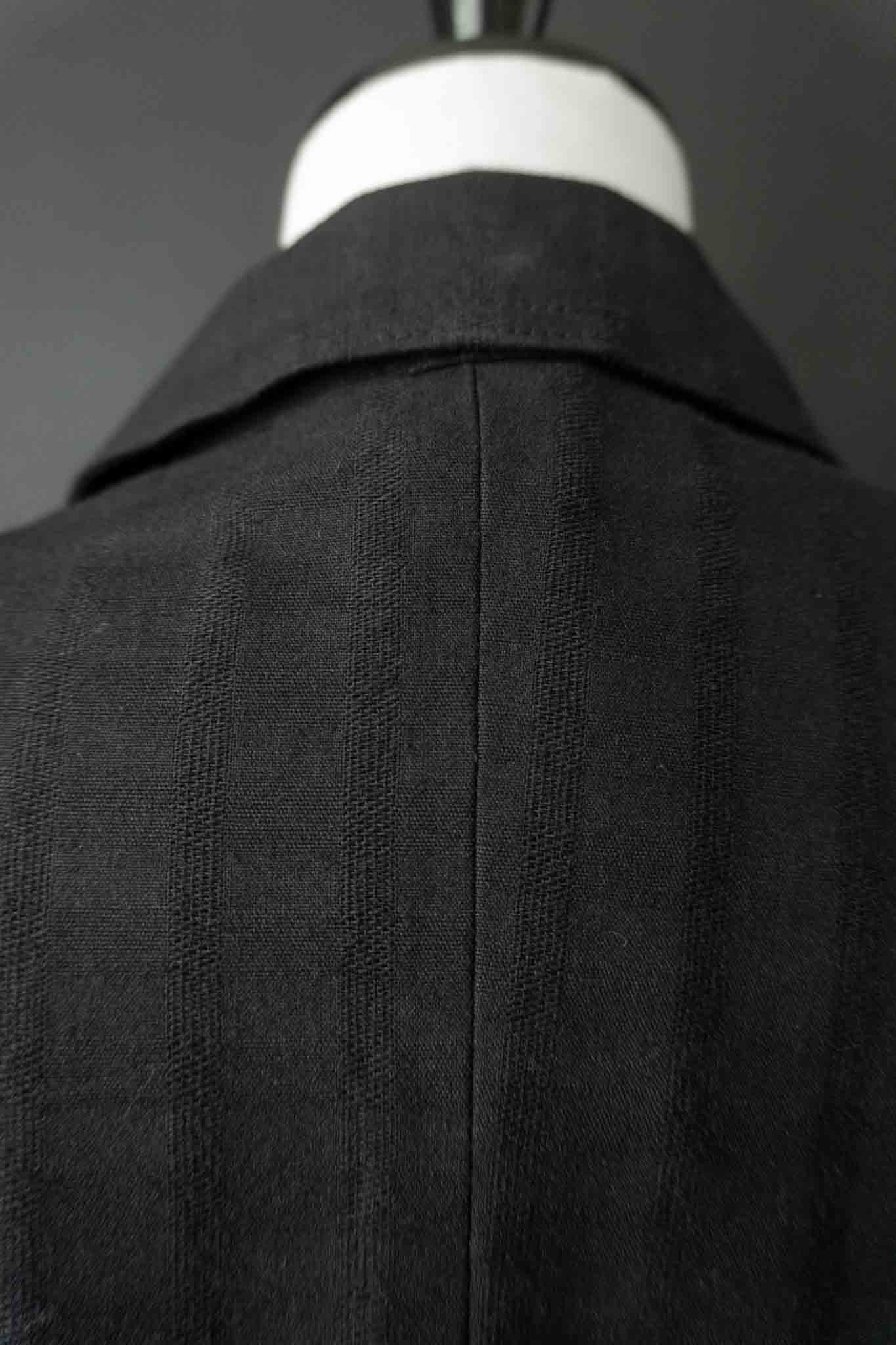 Vintage Avantgarde Blazer Struktur, Schwarz, M–L
