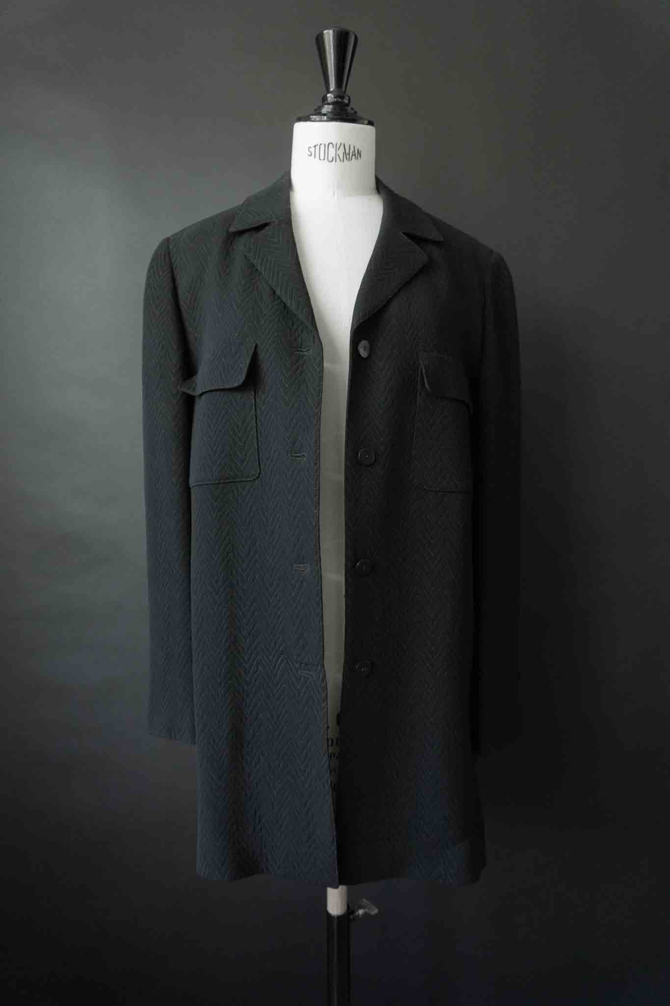 Vintage Rosner Overshirt mit Struktur, M–L