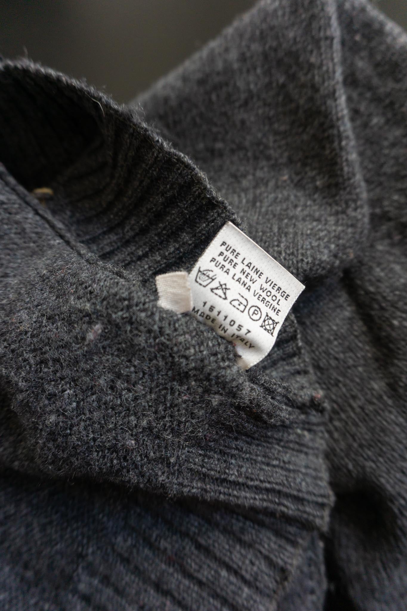 Burlington Wollpullover Vintage mit Karo-Muster, lederbezogenen Knöpfen und Kragen