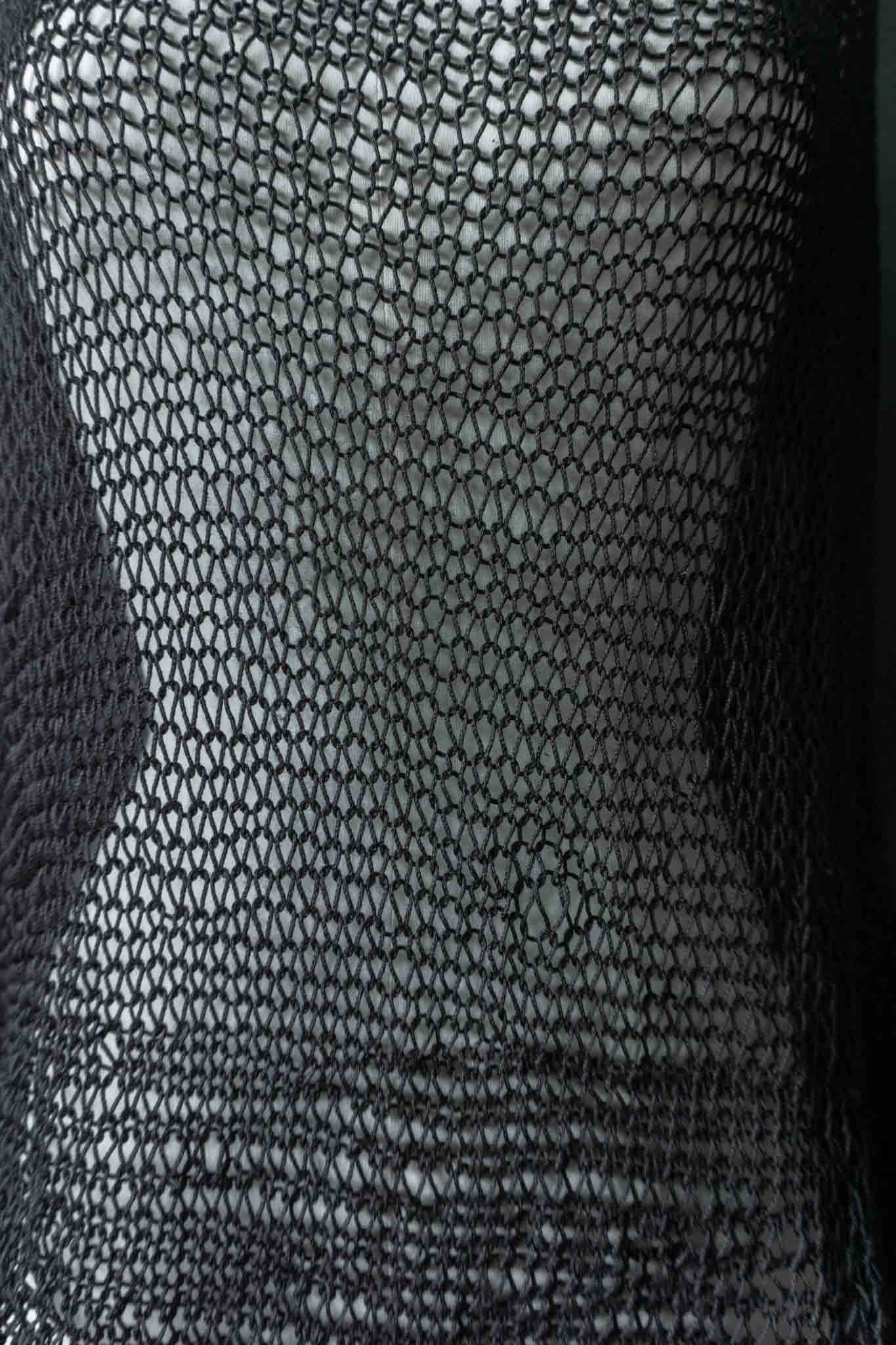 Handmade Netz-Überwurf aus Baumwolle, M–XL