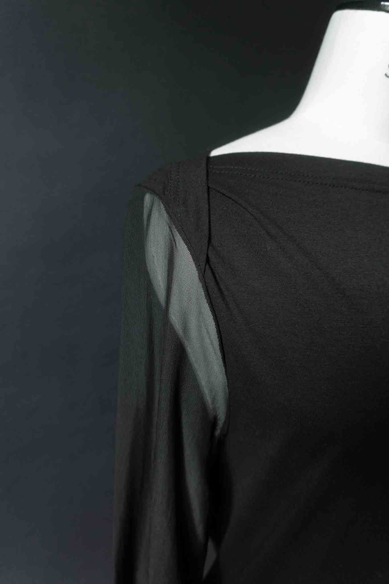 Vintage Betty Barclay Mesh Longsleeve – Minimalist 90s, S–M theplaincircle vintage