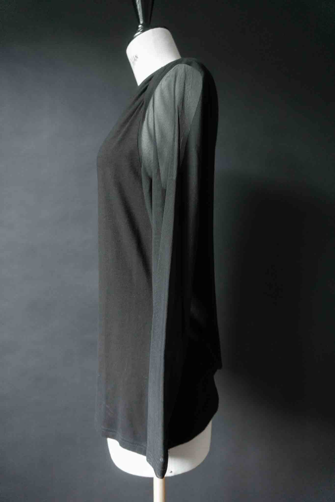 Vintage Betty Barclay Mesh Longsleeve – Minimalist 90s, S–M theplaincircle vintage