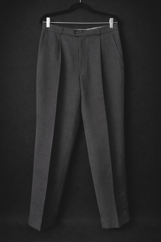 Vintage Anzughose in Dunkelgrau – klassische Tailoring Hose, M–L theplaincircle vintage