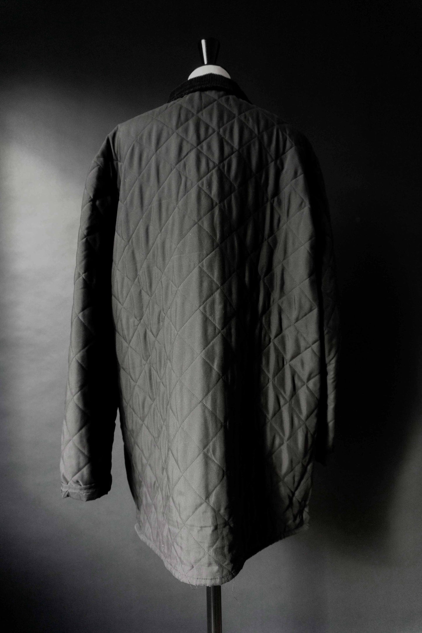 Barbour Steppjacke Eskdale schwarz – klassische Vintage Übergangsjacke, L theplaincircle vintage