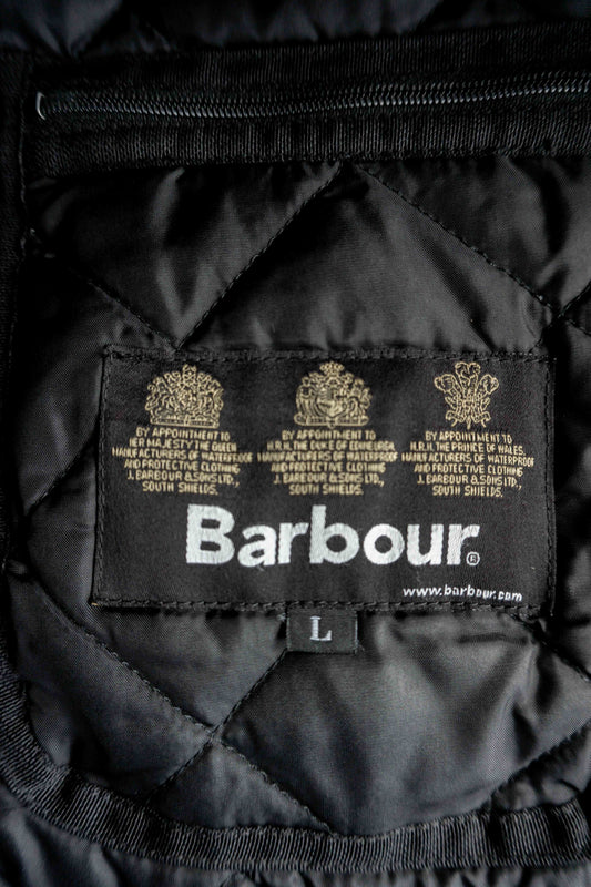 Barbour Steppjacke Eskdale schwarz – klassische Vintage Übergangsjacke, L theplaincircle vintage