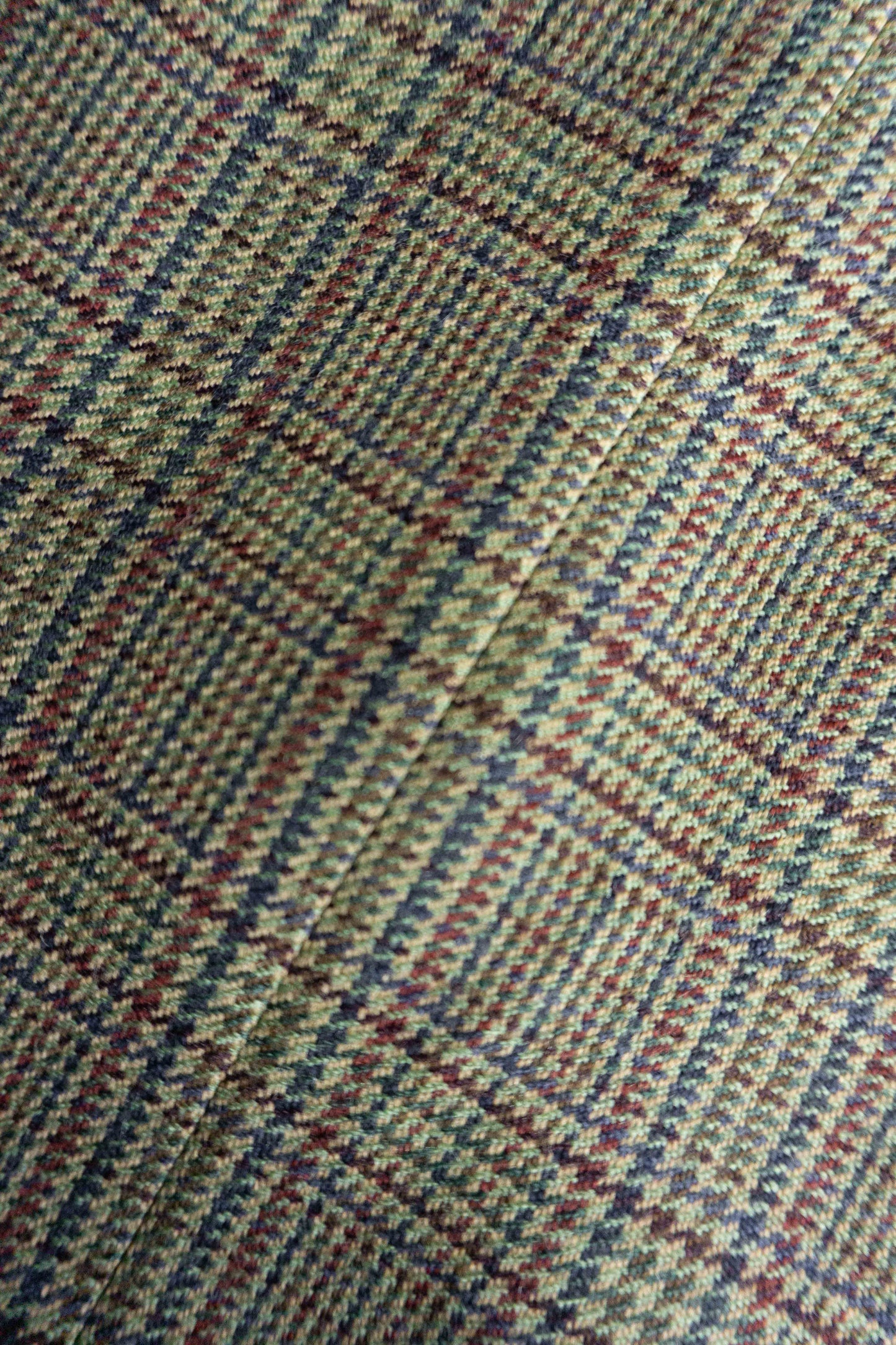 Karl Lagerfeld Paris Vintage Wollblazer im Glencheck Muster mit Ellbogen-Patches