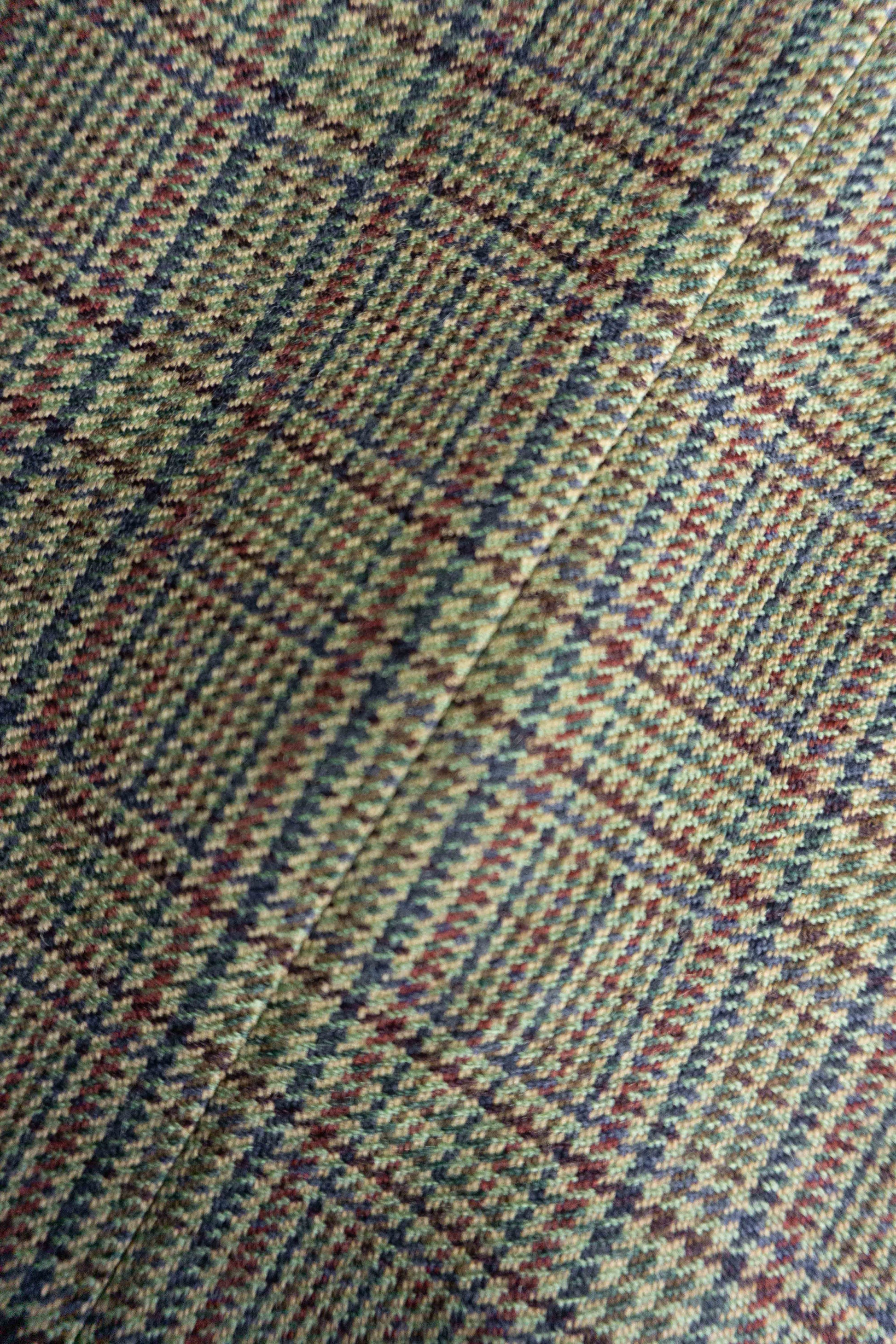 Karl Lagerfeld Paris Vintage Wollblazer im Glencheck Muster mit Ellbogen-Patches