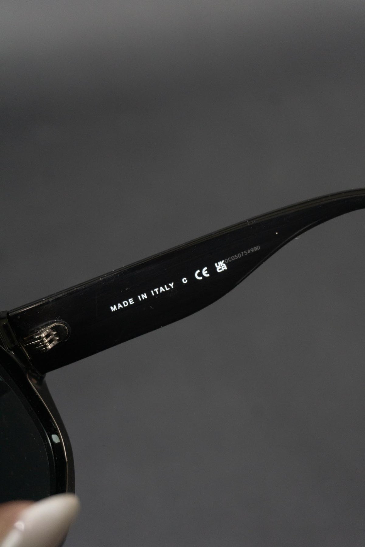 Chanel Shield Sonnenbrille, schwarzer Strass 5497-B
