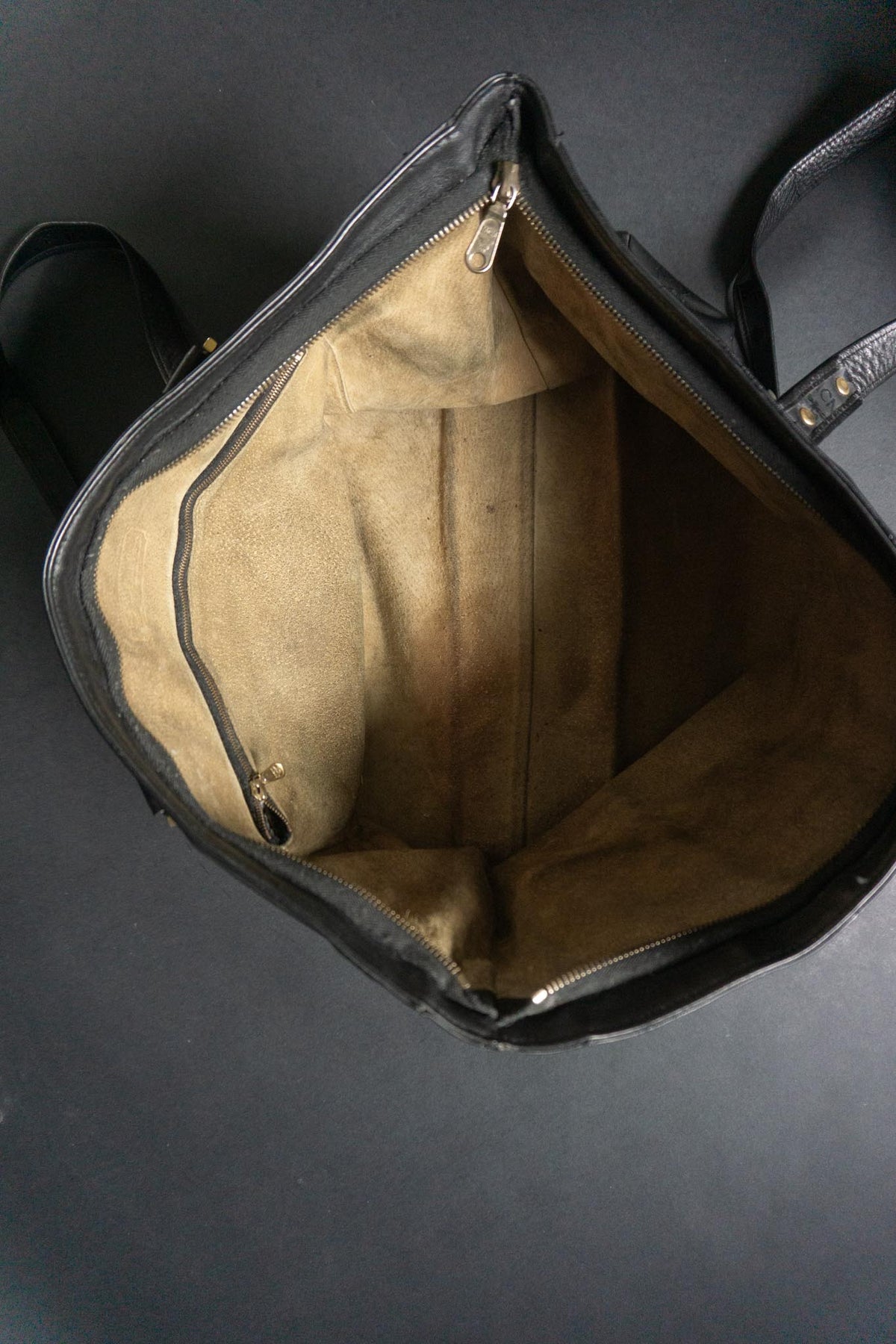 MCM Vintage Shopper aus den 80er Jahren | Schwarze Visetos Monogram Tasche