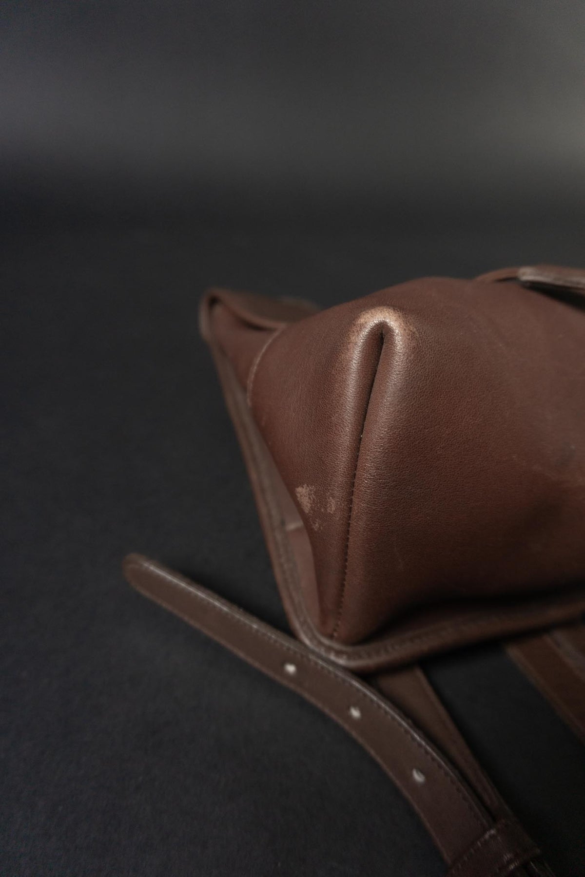 Vintage Coach Daypack 90s Rucksack Leder, Braun