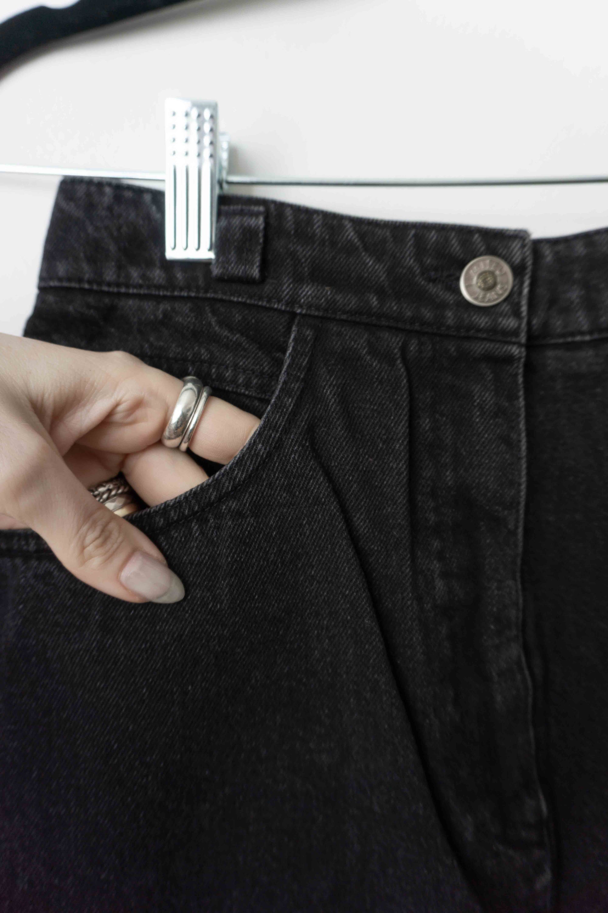 Jeansrock Grau XS theplaincircle vintage
