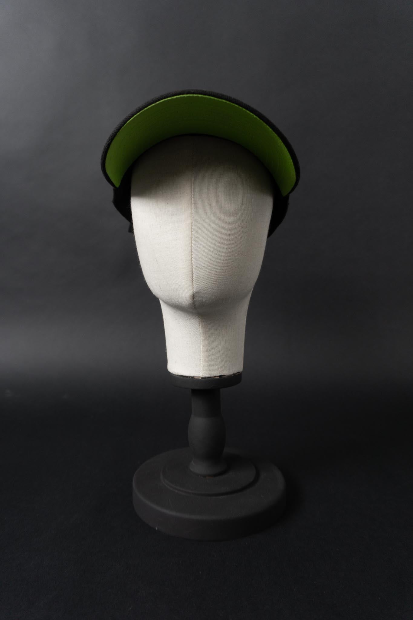 Vintage Kleiner Feigling Cap mit Secret Pocket – schwarze Baseballkappe