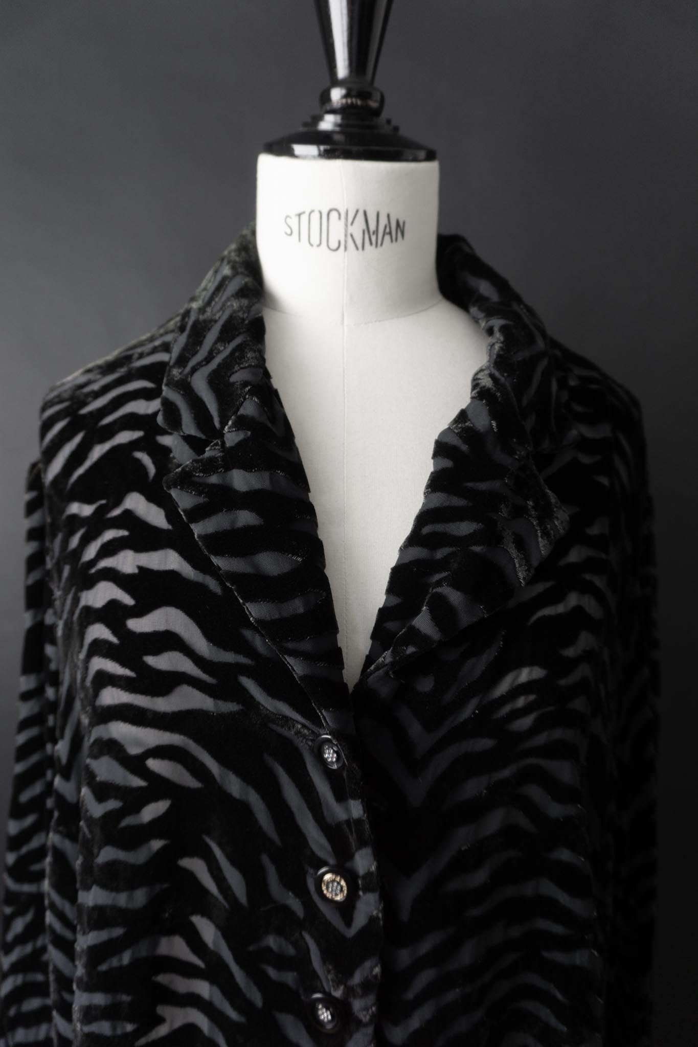 Vintage 90s Bluse, Samt, M–L