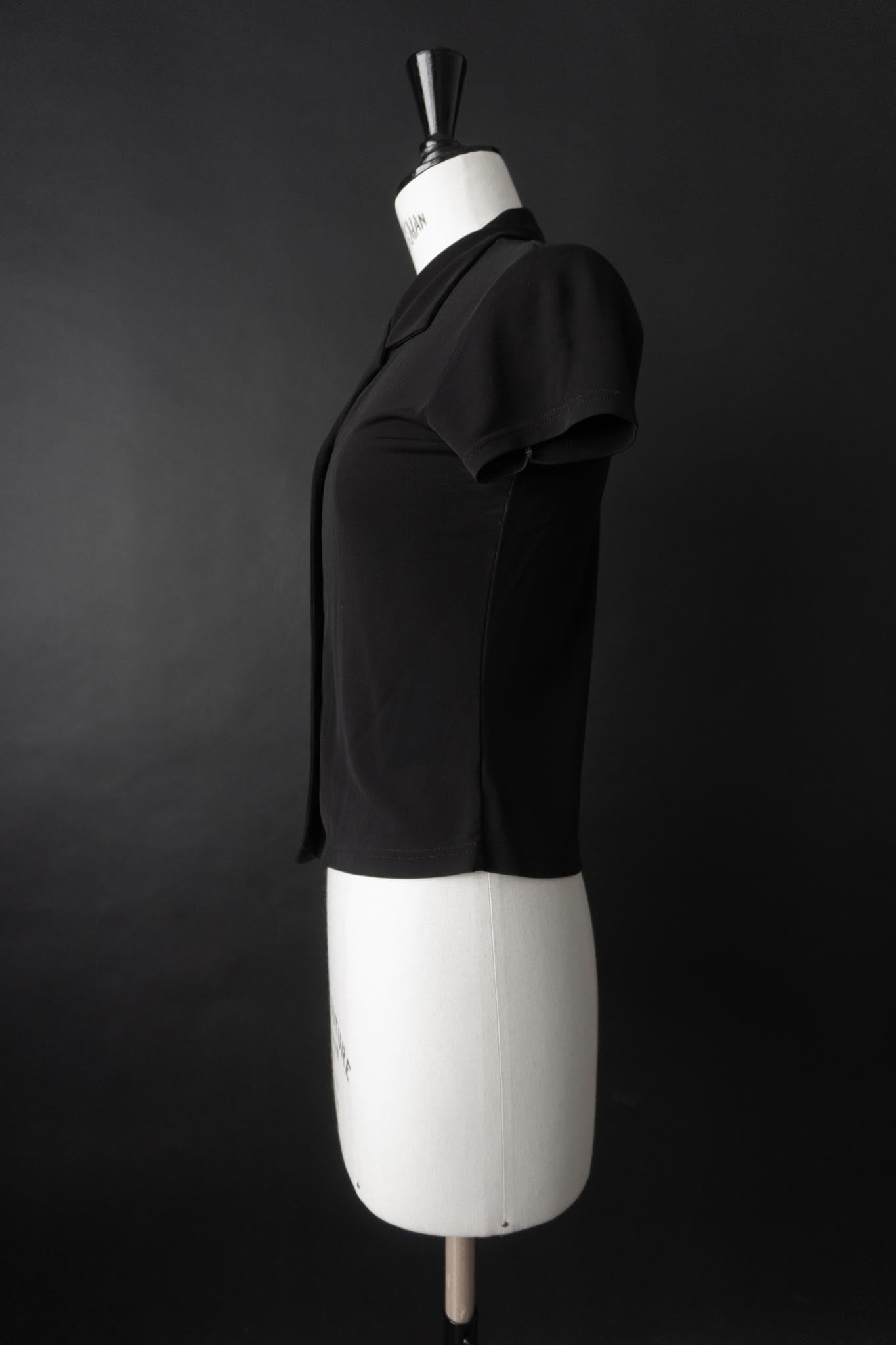 Vintage 90s Bluse Marks & Spencer, Schwarz, XS–M