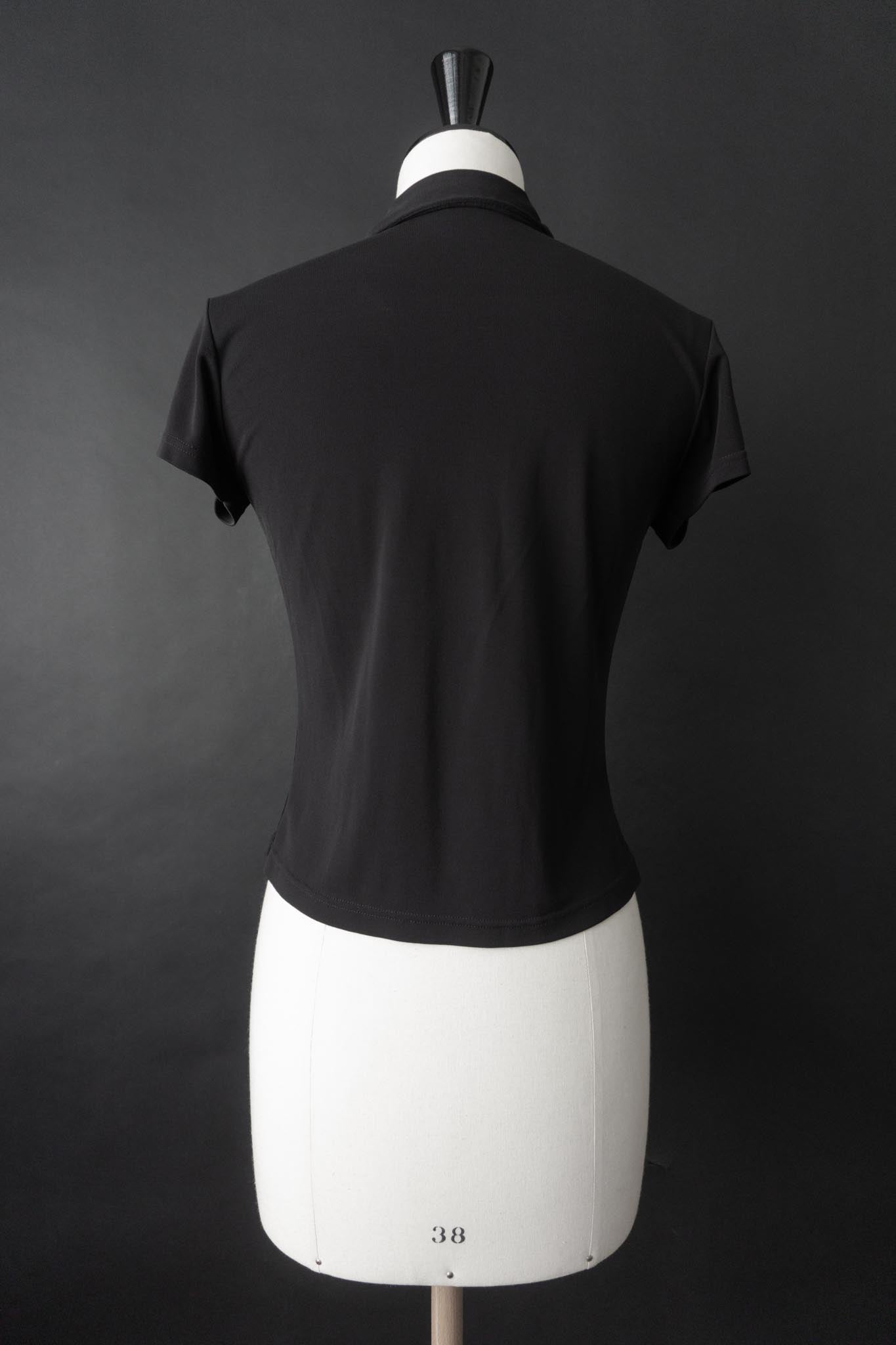Vintage 90s Bluse Marks & Spencer, Schwarz, XS–M