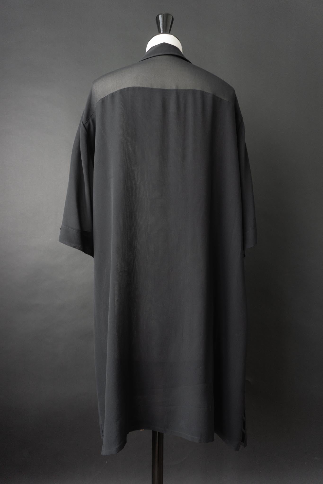 Vintage 90s Seidenbluse mit Sheer Details und Cut Outs, S–L