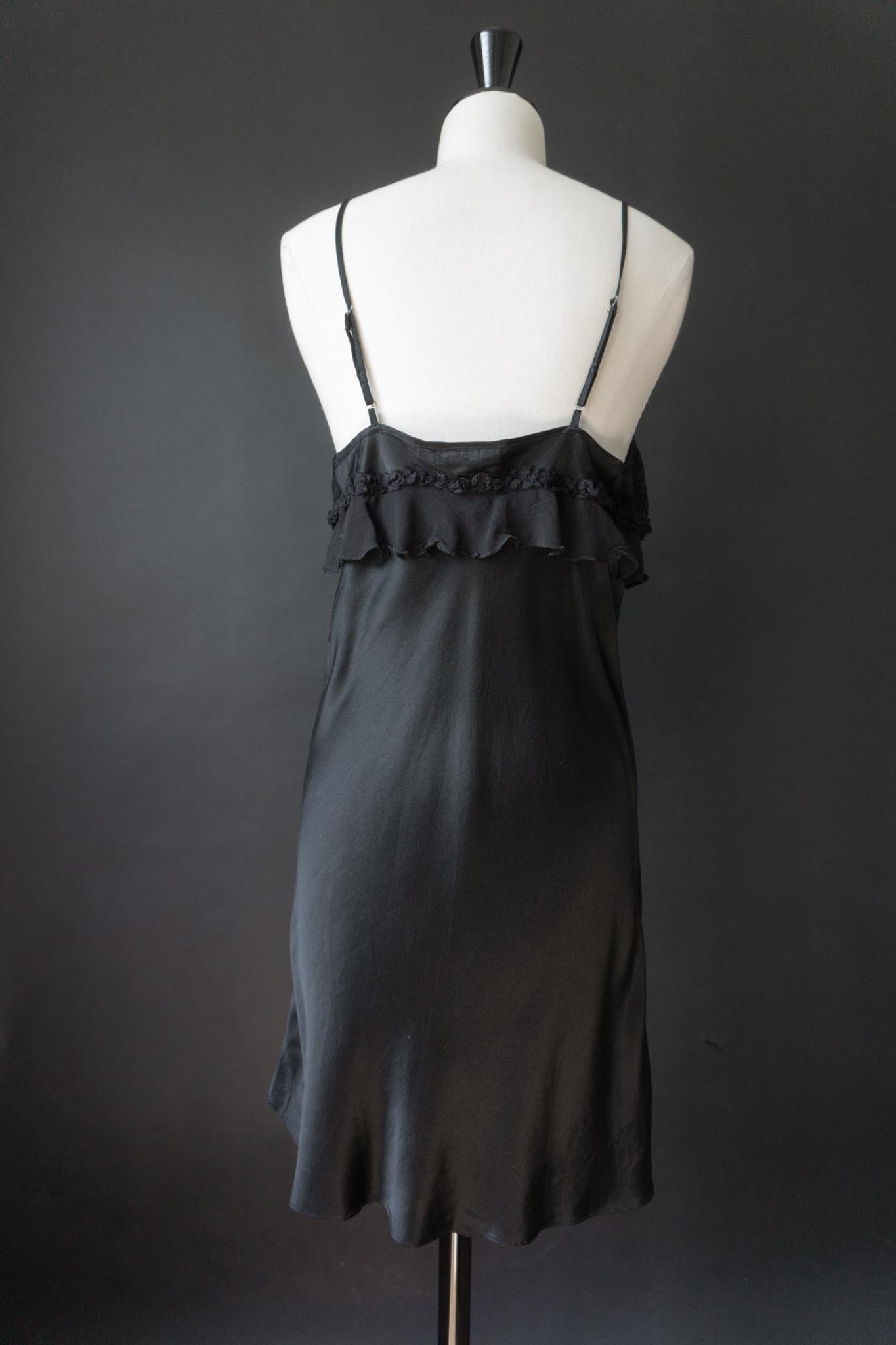Vintage 90s Slipdress, Seide, S–M