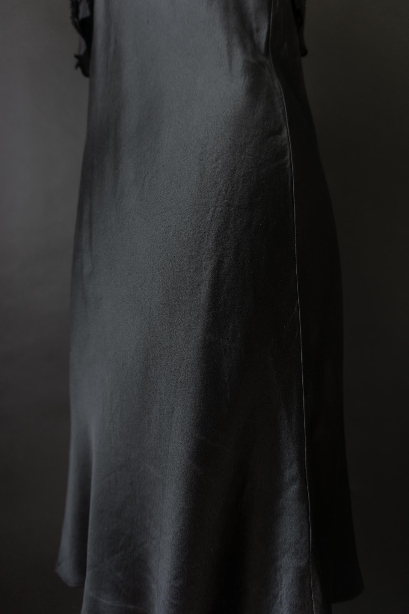 Vintage 90s Slipdress, Seide, S–M
