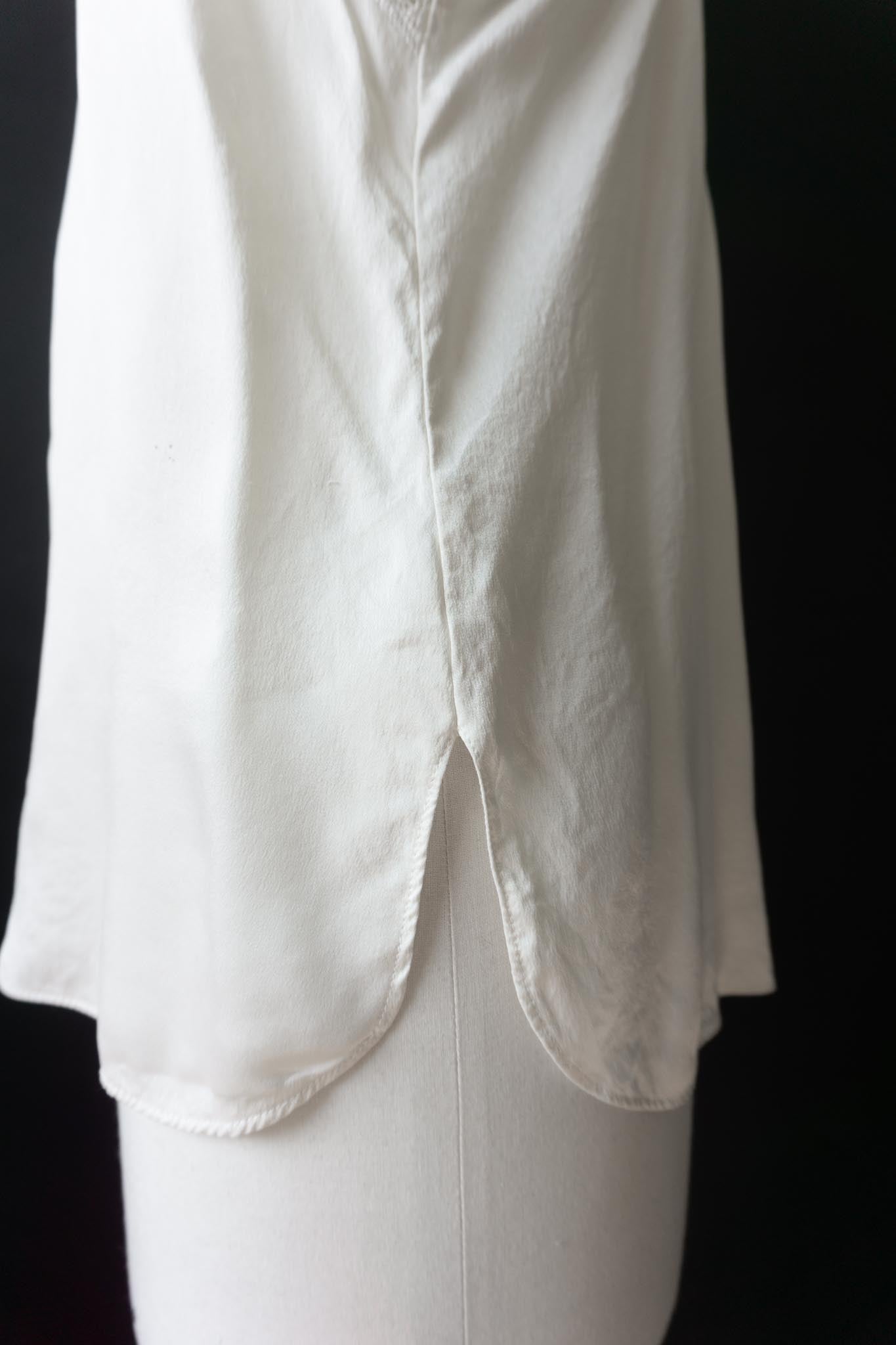 Vintage Lingerie Top, Seide, Creme, S–M