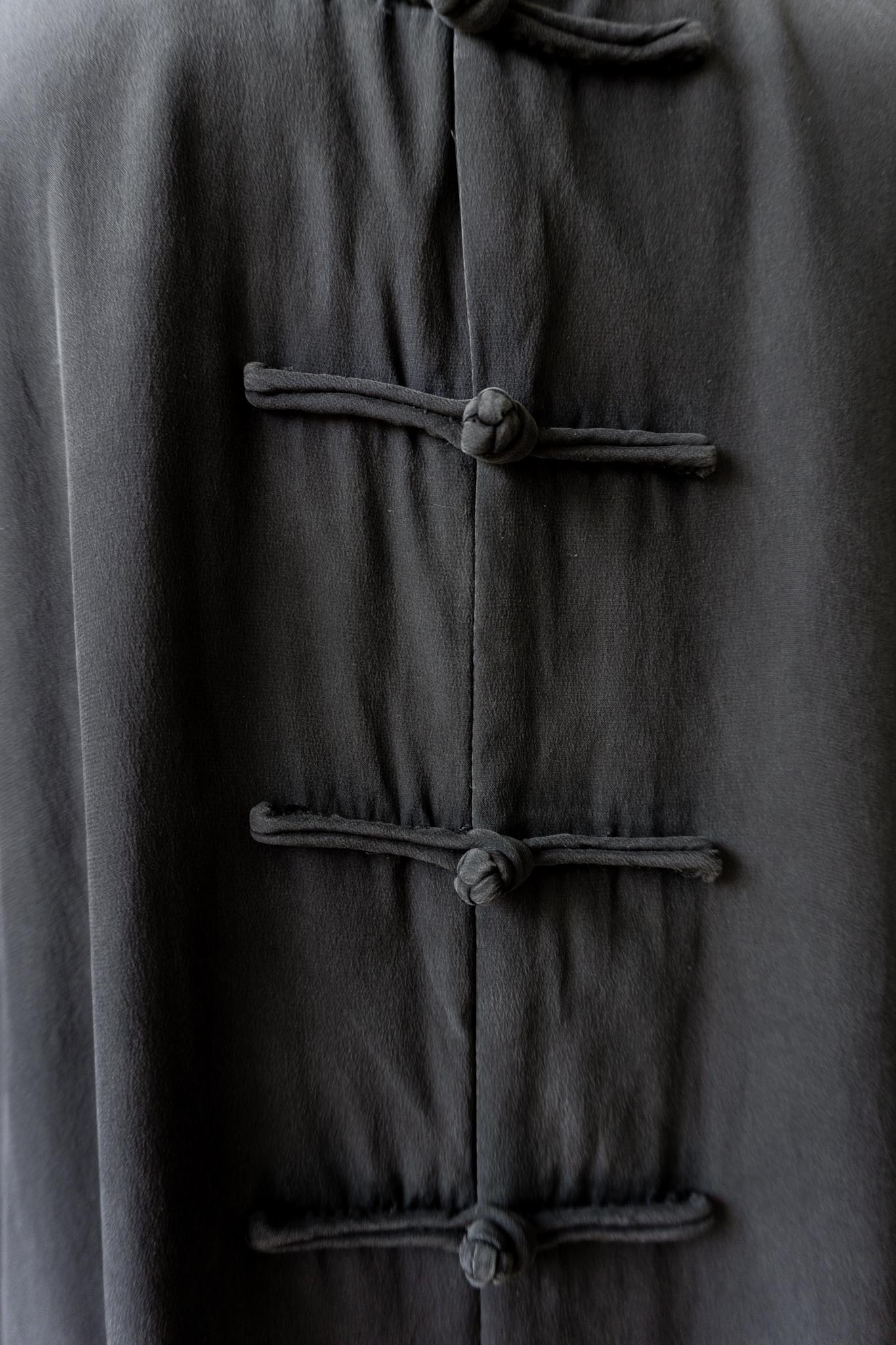 Vintage 90s Bluse, Seide, Mandarin Verschlüsse, M–L