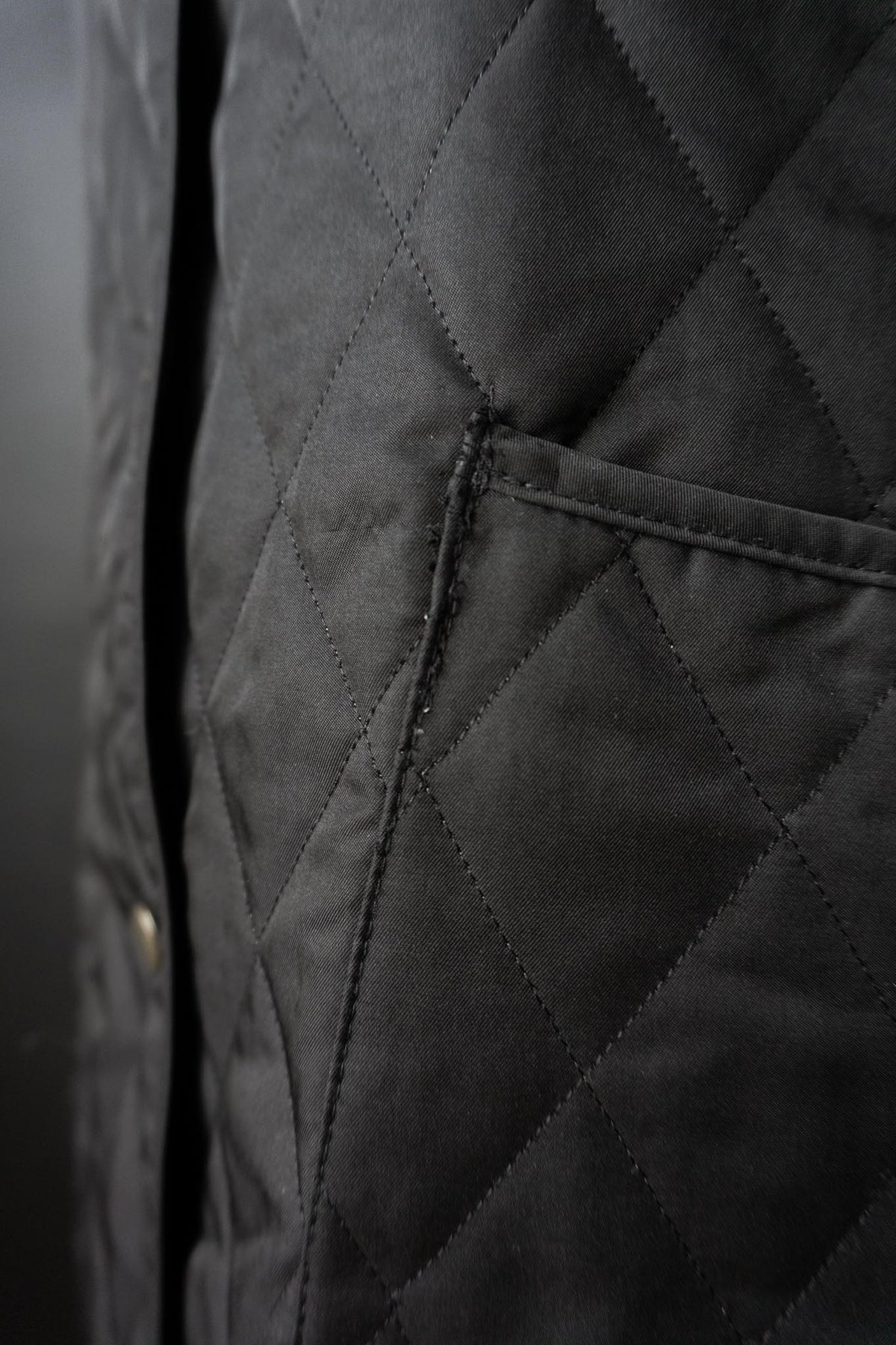 Vintage Burberry Steppjacke, Schwarz, S–M
